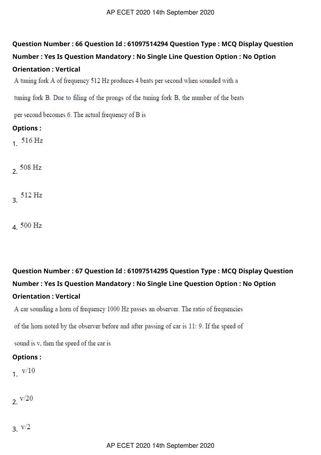 AP ECET 2020 - Electronics and Instrumentation Engineering (Preview) Question Paper With Preliminary Keys - Page 38