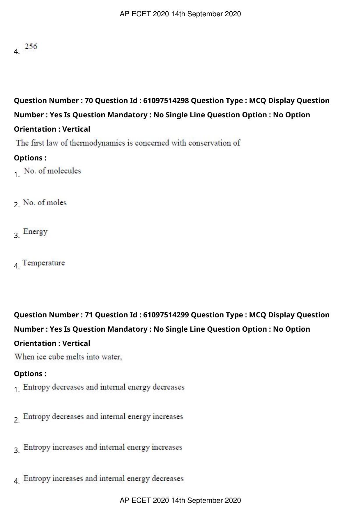 AP ECET 2020 - Electronics and Instrumentation Engineering (Preview) Question Paper With Preliminary Keys - Page 40