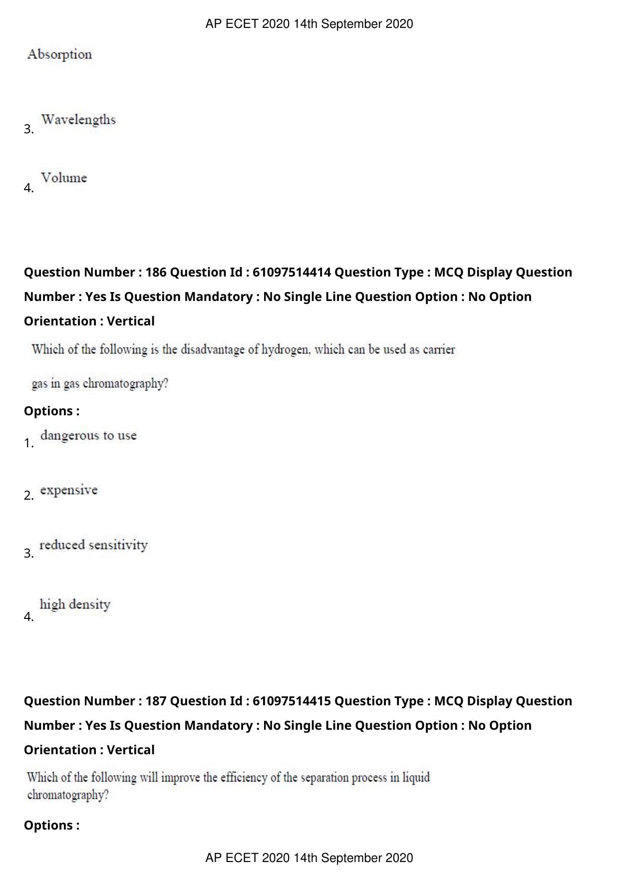 AP ECET 2020 - Electronics and Instrumentation Engineering (Preview) Question Paper With Preliminary Keys - Page 99