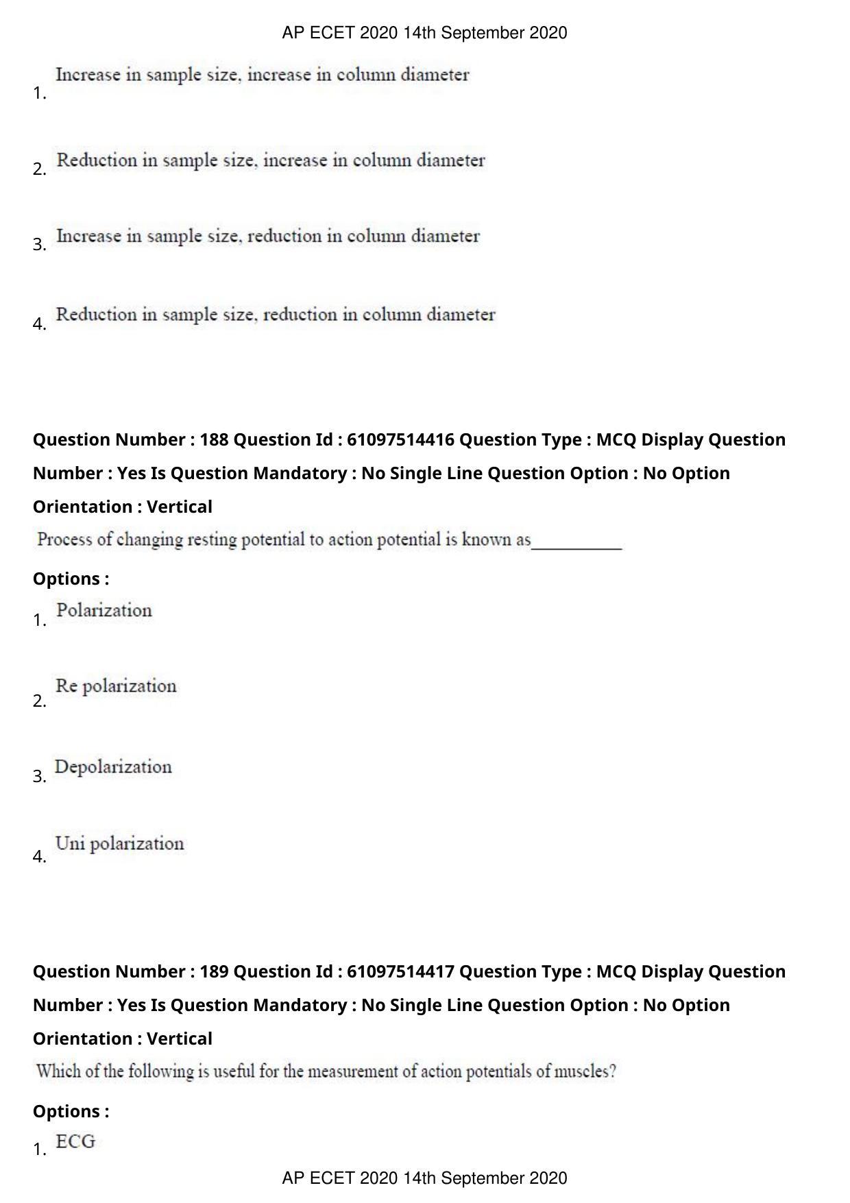 AP ECET 2020 - Electronics and Instrumentation Engineering (Preview) Question Paper With Preliminary Keys - Page 100