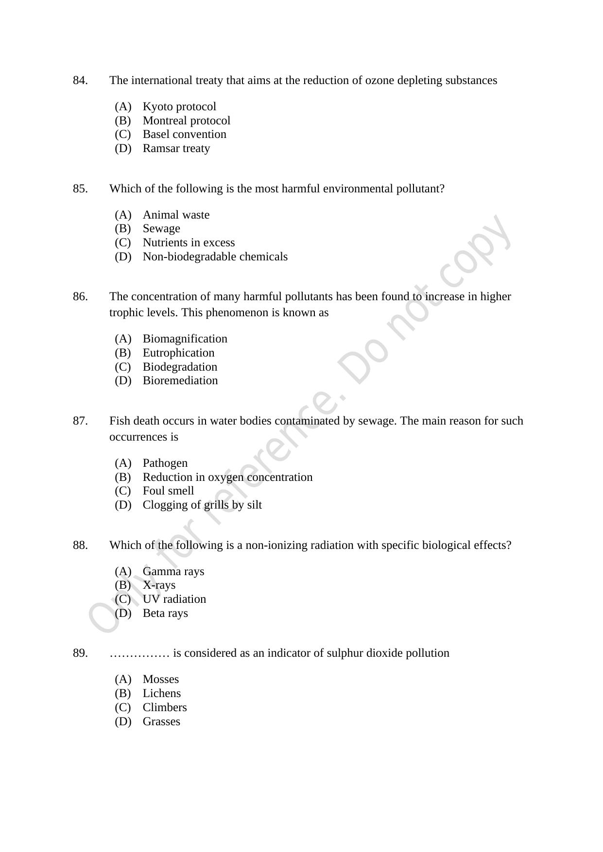 CUSAT CAT 2021 Engineering Science Question Paper - Page 16