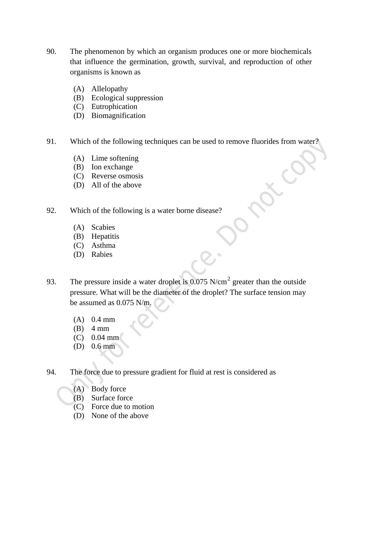 CUSAT CAT 2021 Engineering Science Question Paper - Page 17