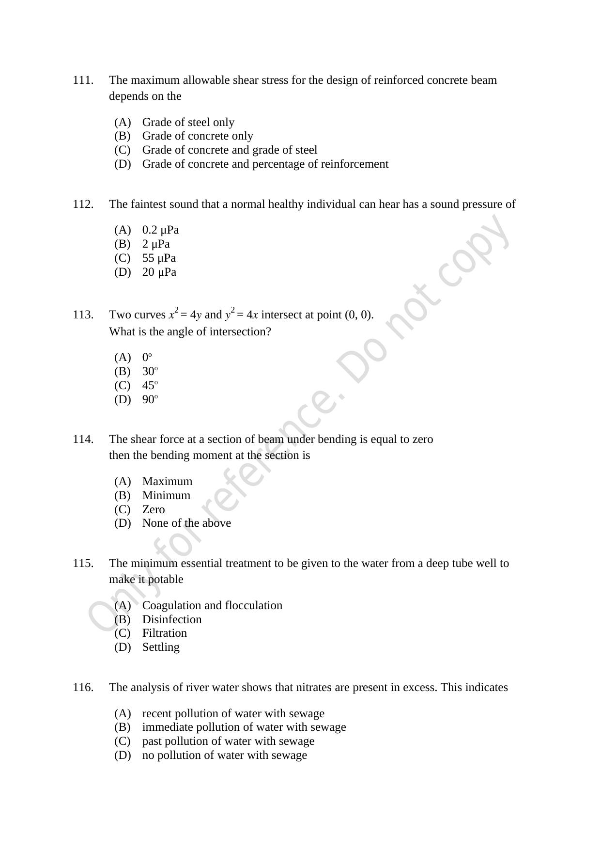 CUSAT CAT 2021 Engineering Science Question Paper - Page 21