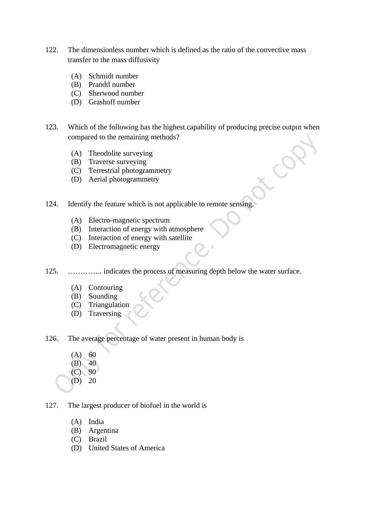CUSAT CAT 2021 Engineering Science Question Paper - Page 23