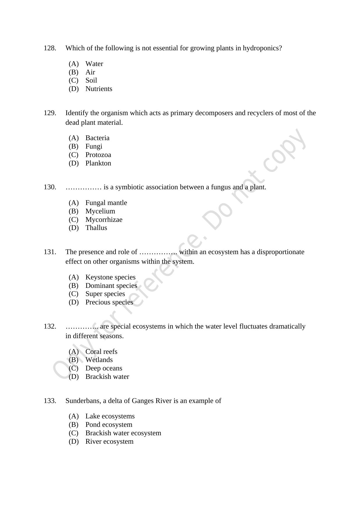 CUSAT CAT 2021 Engineering Science Question Paper - Page 24