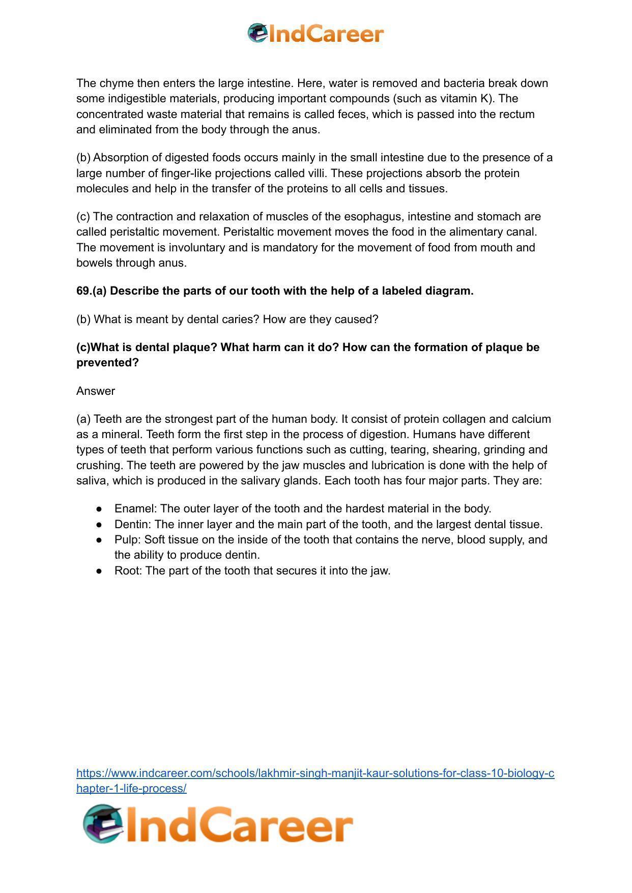Lakhmir Singh Manjit Kaur  Solutions for Class 10 Biology: Chapter 1- Life Process - Page 30
