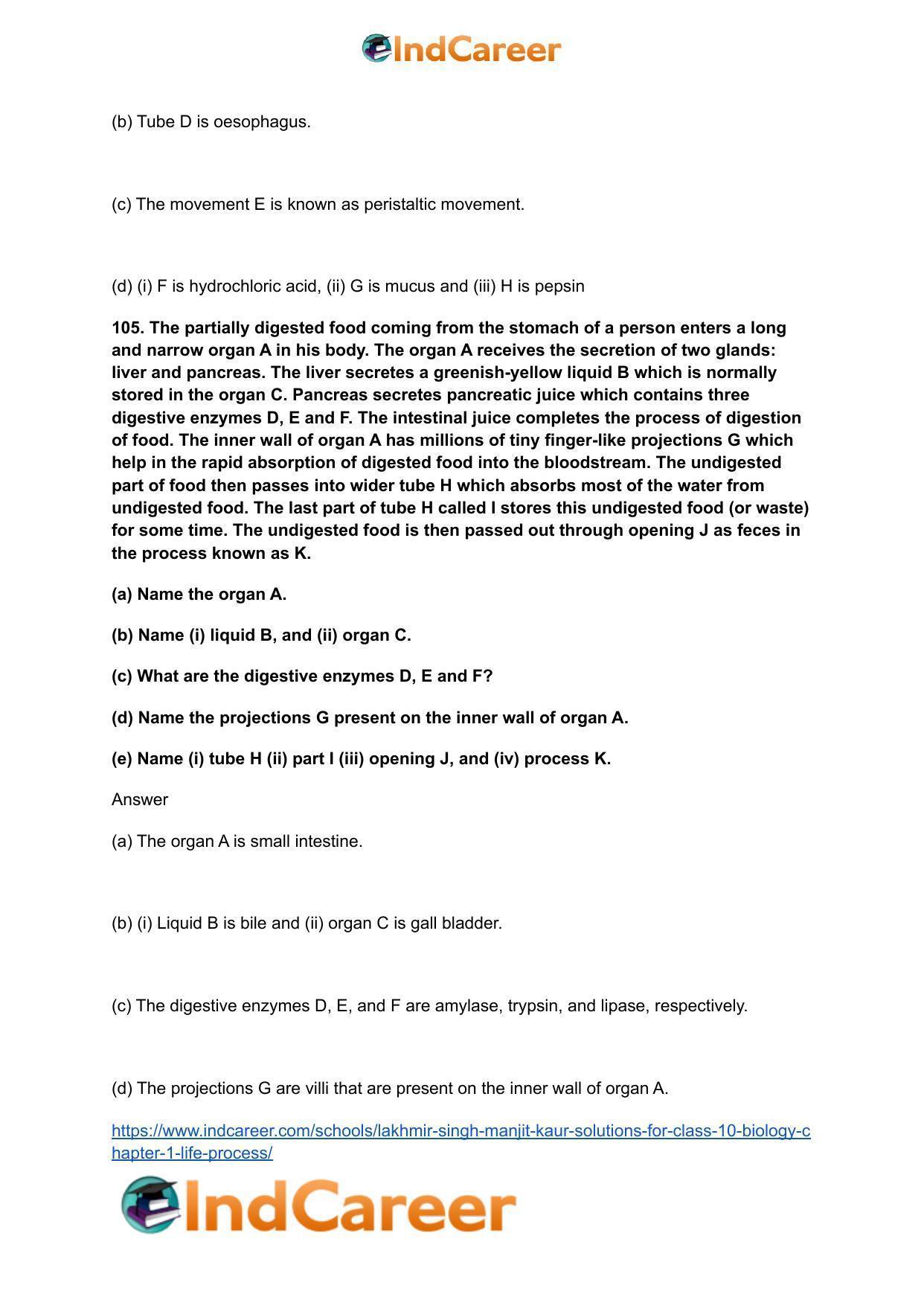 Lakhmir Singh Manjit Kaur  Solutions for Class 10 Biology: Chapter 1- Life Process - Page 43