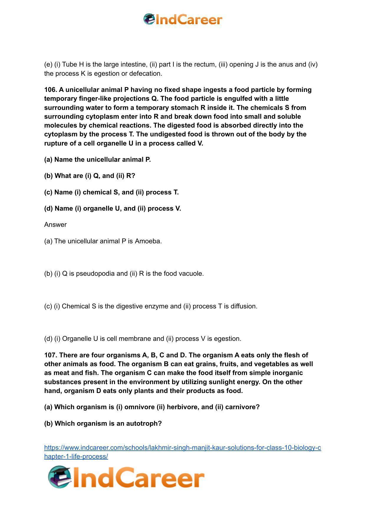 Lakhmir Singh Manjit Kaur  Solutions for Class 10 Biology: Chapter 1- Life Process - Page 44