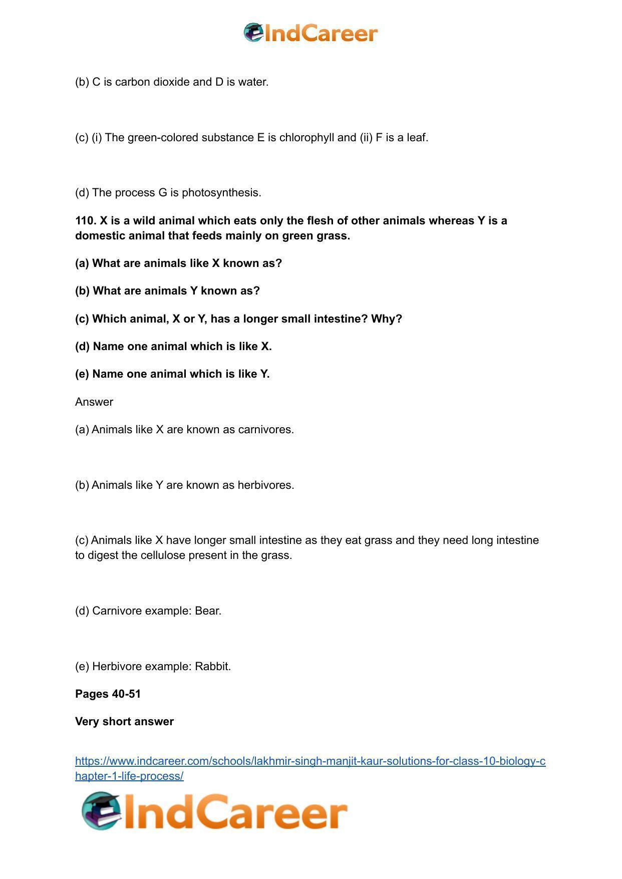Lakhmir Singh Manjit Kaur  Solutions for Class 10 Biology: Chapter 1- Life Process - Page 47