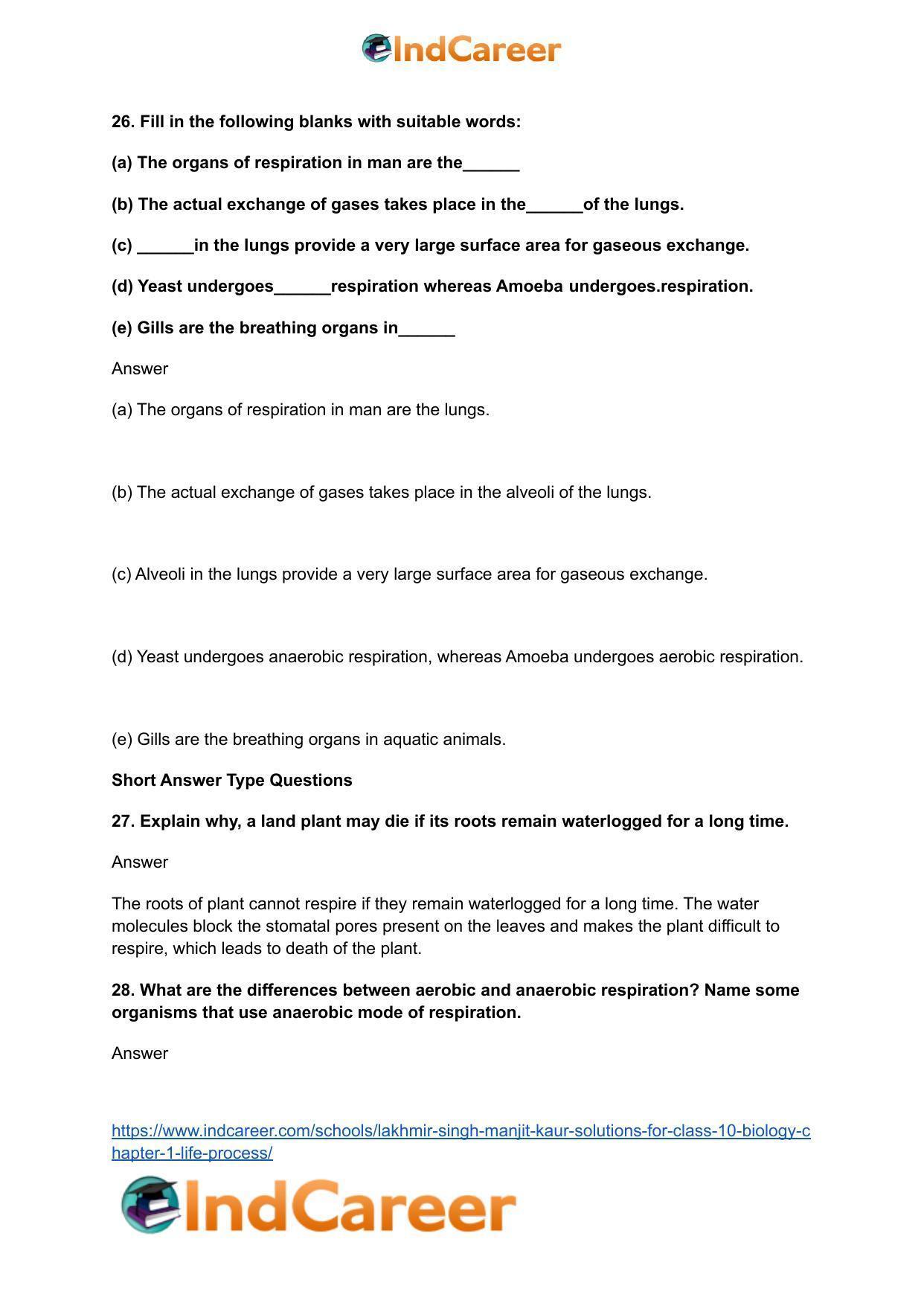 Lakhmir Singh Manjit Kaur  Solutions for Class 10 Biology: Chapter 1- Life Process - Page 53