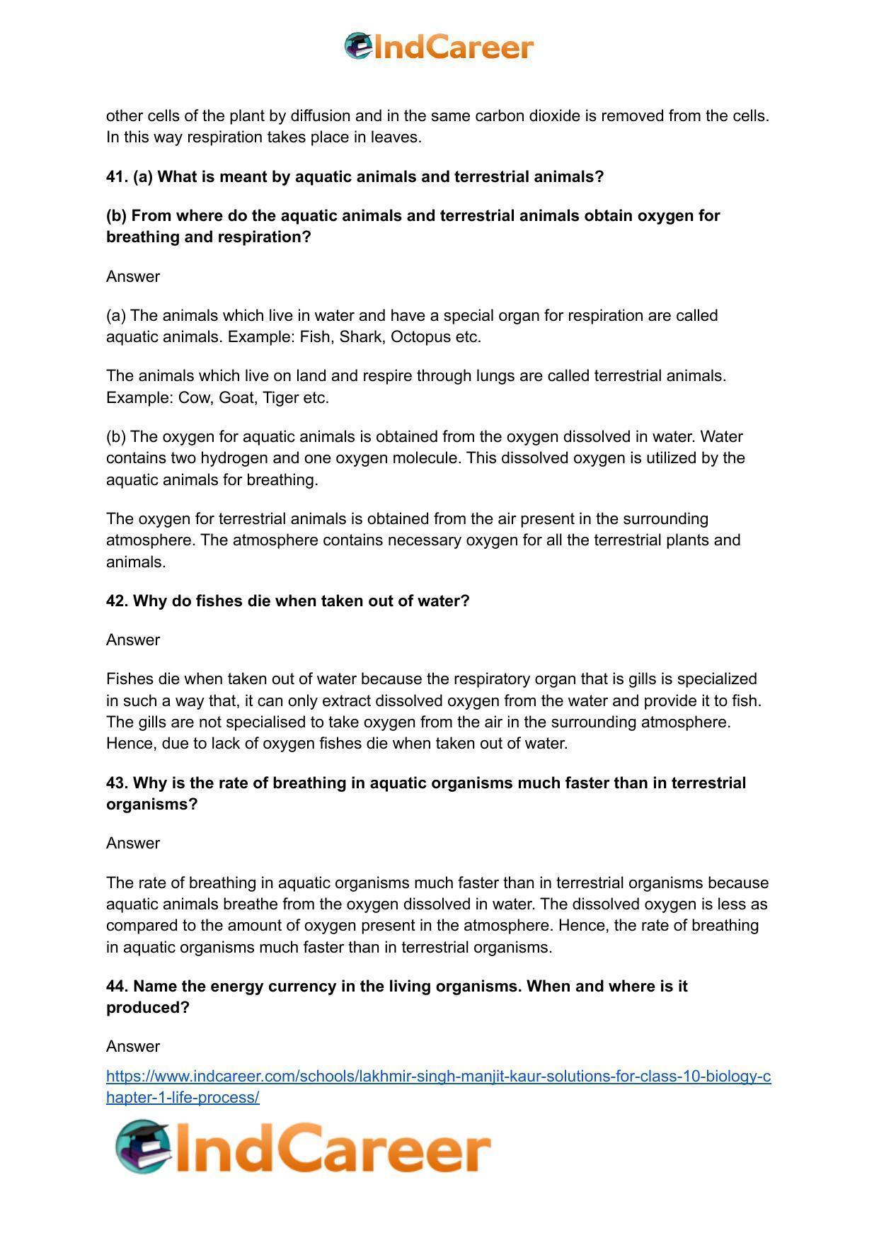 Lakhmir Singh Manjit Kaur  Solutions for Class 10 Biology: Chapter 1- Life Process - Page 59