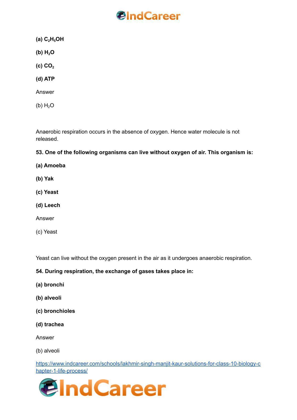 Lakhmir Singh Manjit Kaur  Solutions for Class 10 Biology: Chapter 1- Life Process - Page 65