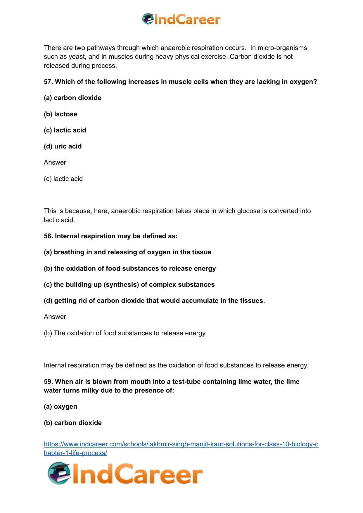 Lakhmir Singh Manjit Kaur  Solutions for Class 10 Biology: Chapter 1- Life Process - Page 67