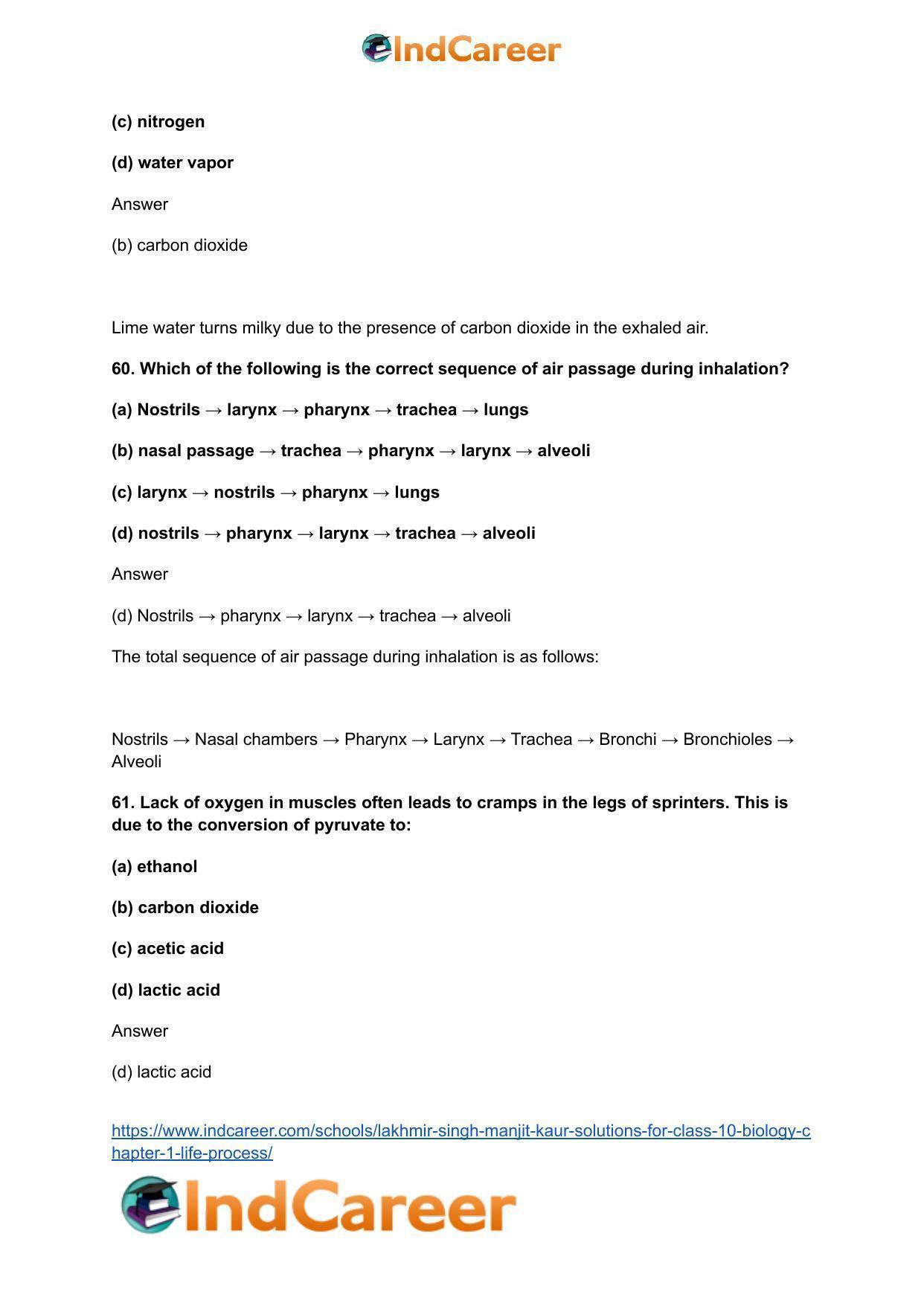 Lakhmir Singh Manjit Kaur  Solutions for Class 10 Biology: Chapter 1- Life Process - Page 68