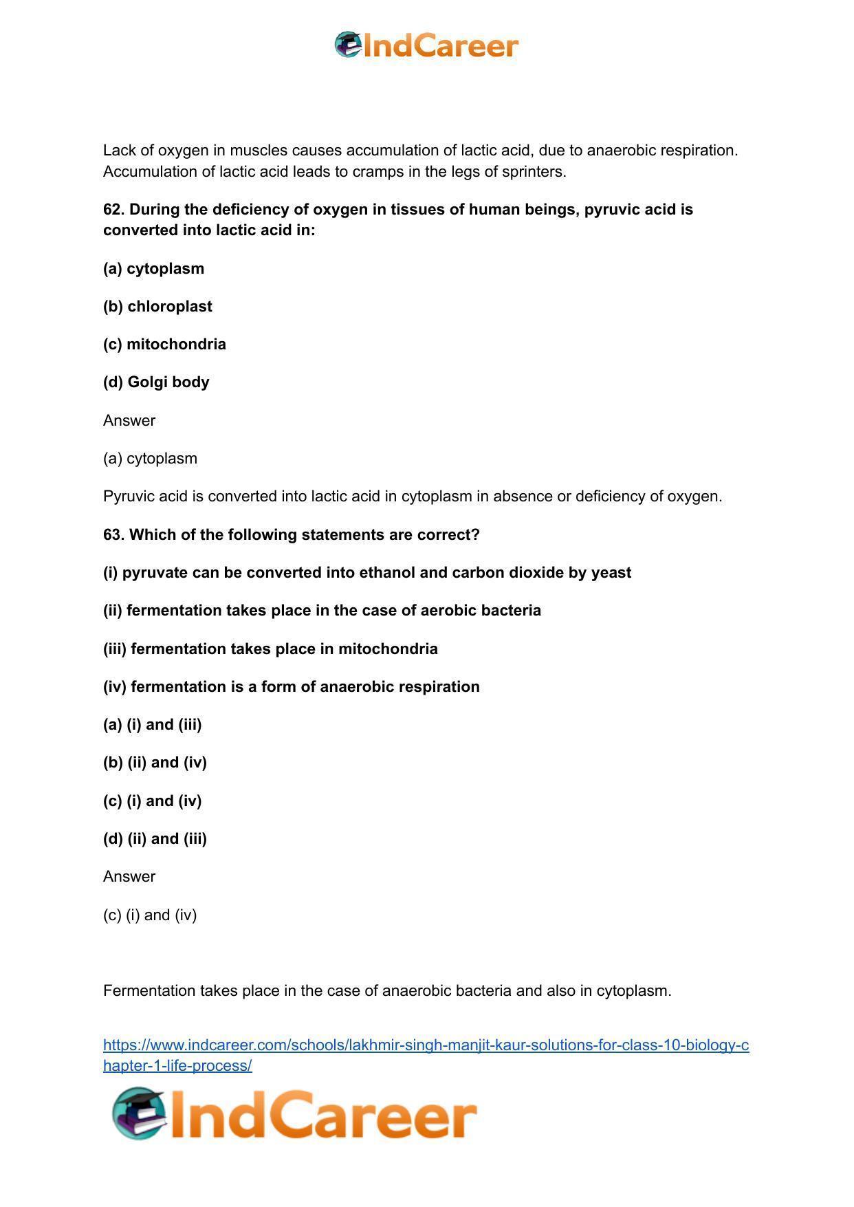 Lakhmir Singh Manjit Kaur  Solutions for Class 10 Biology: Chapter 1- Life Process - Page 69