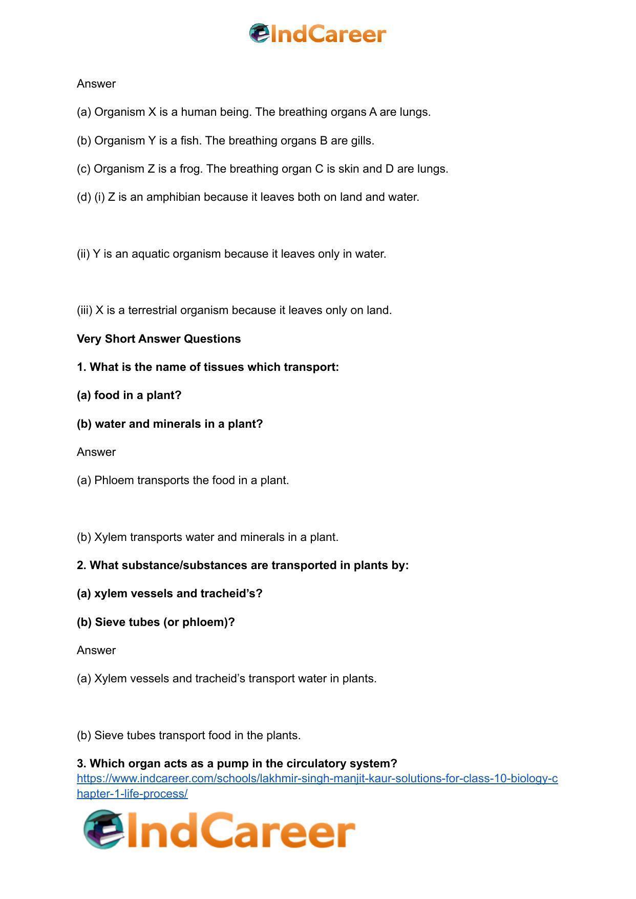 Lakhmir Singh Manjit Kaur  Solutions for Class 10 Biology: Chapter 1- Life Process - Page 79
