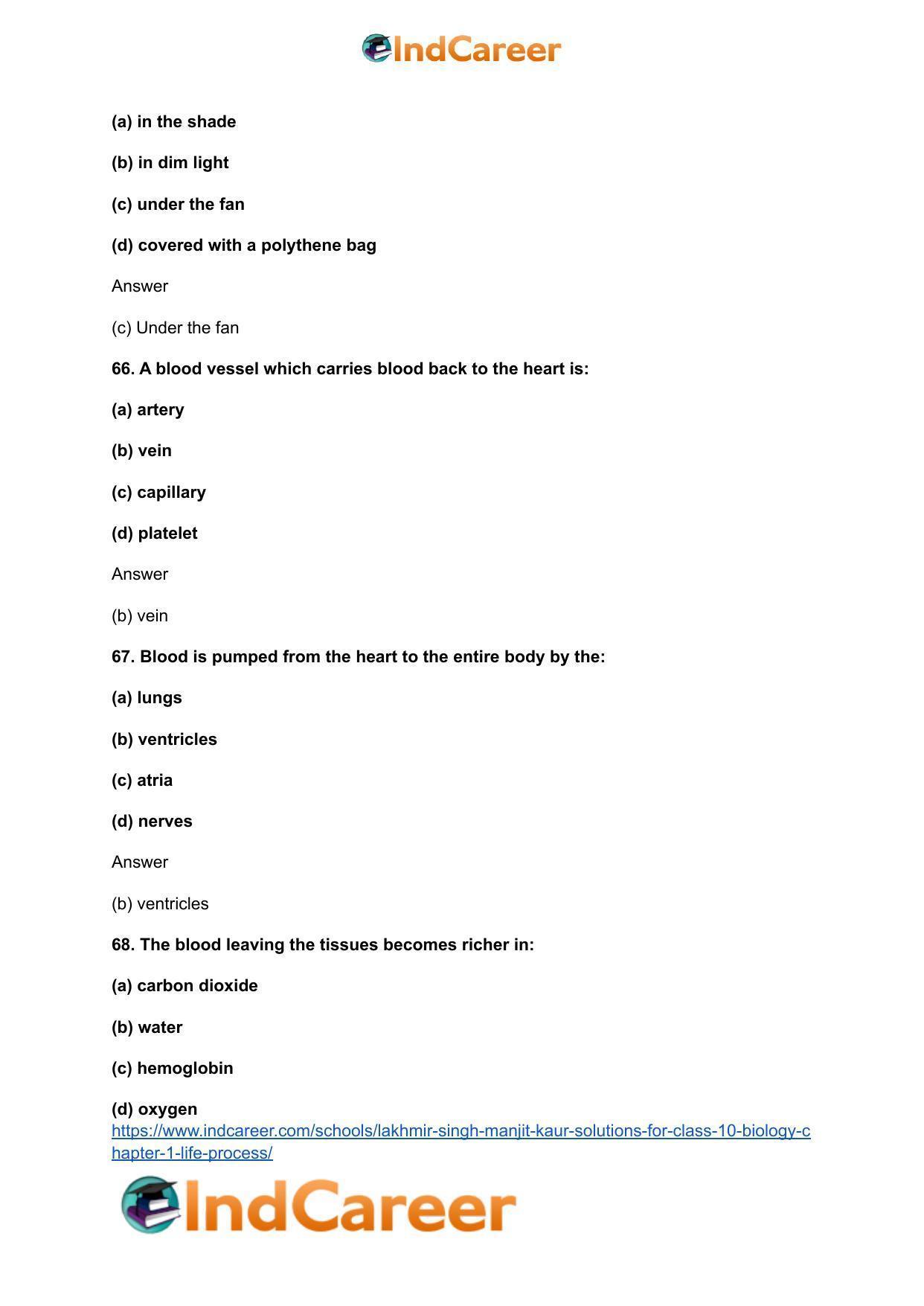 Lakhmir Singh Manjit Kaur  Solutions for Class 10 Biology: Chapter 1- Life Process - Page 104