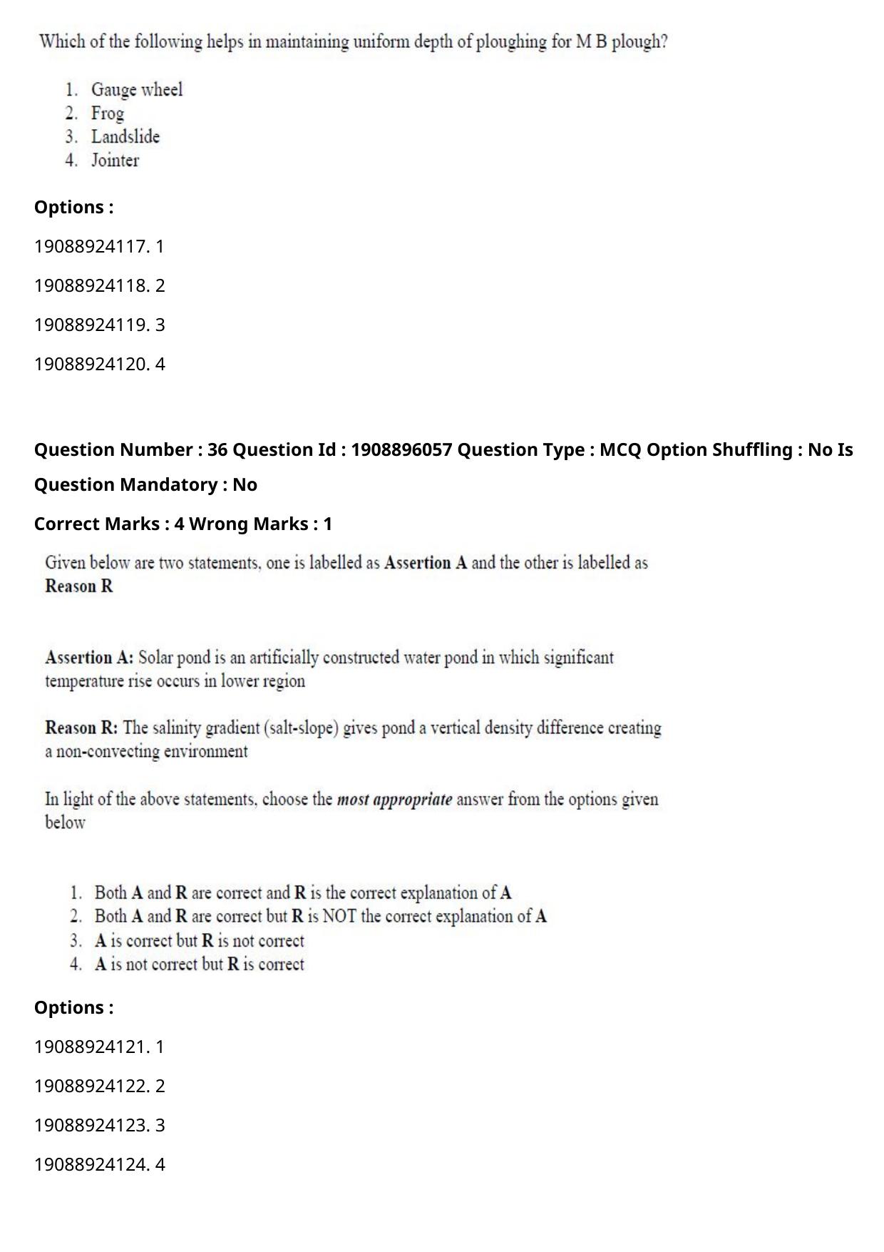 ICAR AIEEA PG 2021 AGRICULTURAL ENGINEERING AND TECHNOLOGY Question Paper - Page 20
