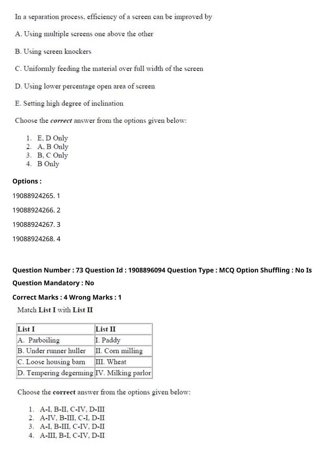 ICAR AIEEA PG 2021 AGRICULTURAL ENGINEERING AND TECHNOLOGY Question Paper - Page 43