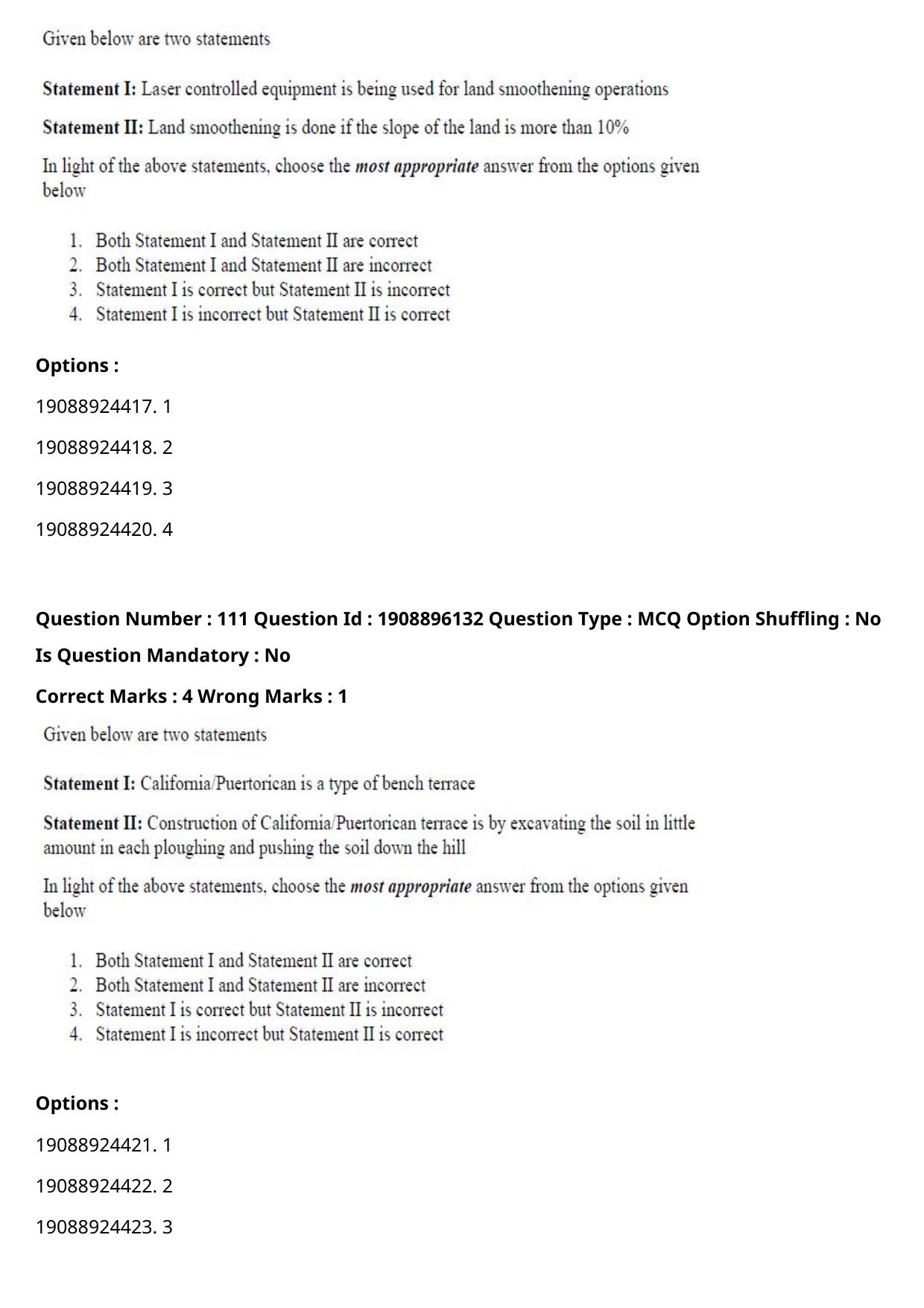 ICAR AIEEA PG 2021 AGRICULTURAL ENGINEERING AND TECHNOLOGY Question Paper - Page 64