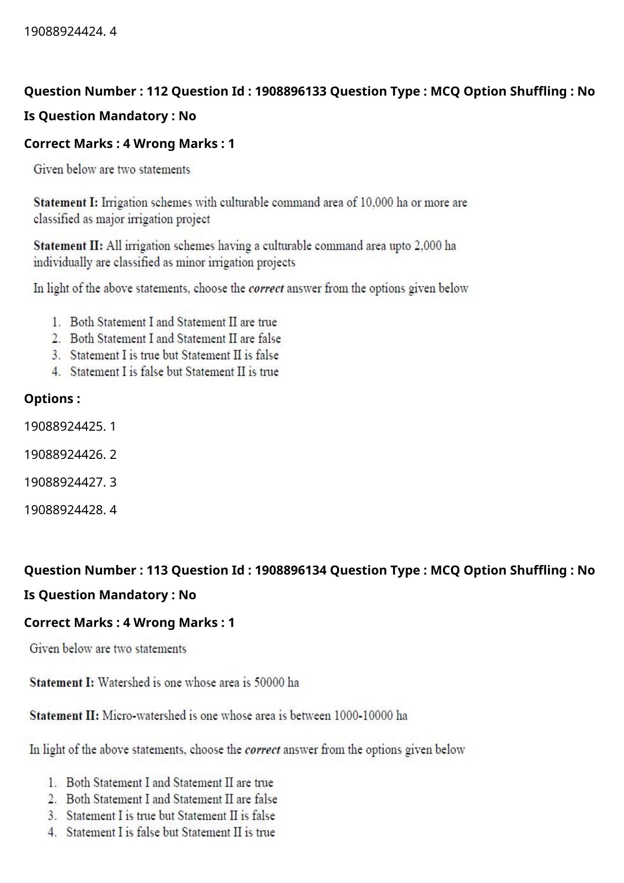ICAR AIEEA PG 2021 AGRICULTURAL ENGINEERING AND TECHNOLOGY Question Paper - Page 65