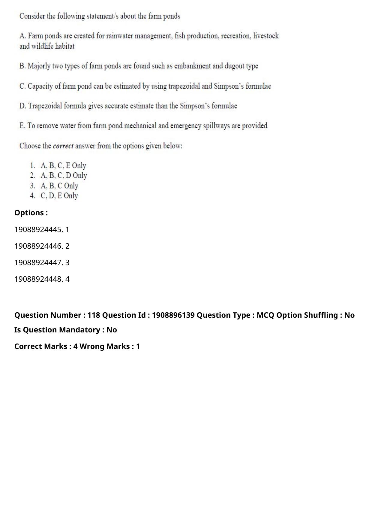 ICAR AIEEA PG 2021 AGRICULTURAL ENGINEERING AND TECHNOLOGY Question Paper - Page 69