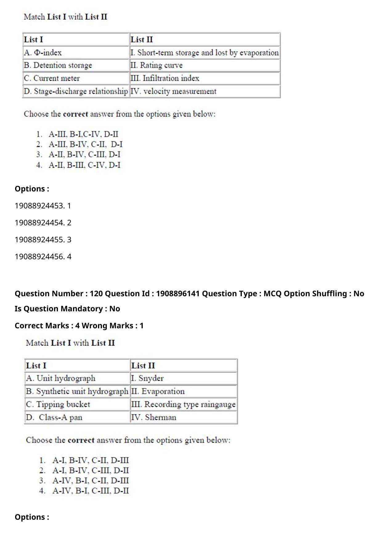 ICAR AIEEA PG 2021 AGRICULTURAL ENGINEERING AND TECHNOLOGY Question Paper - Page 71