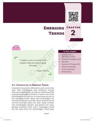 NCERT Book for Class 11 Informatics Practices Chapter 2 Emerging Trends