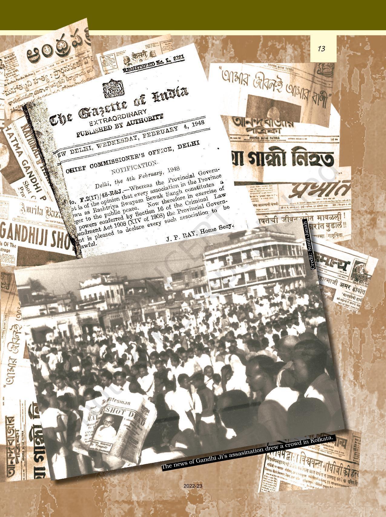 NCERT Book for Class 12 Political Science (Politics In India Since Independence) Chapter 1 Challenges of Nation BuildingNCERT Book for Class 12 Political Science (Politics In India Since Independence) Chapter 1 Challenges of Nation Building - Page 12