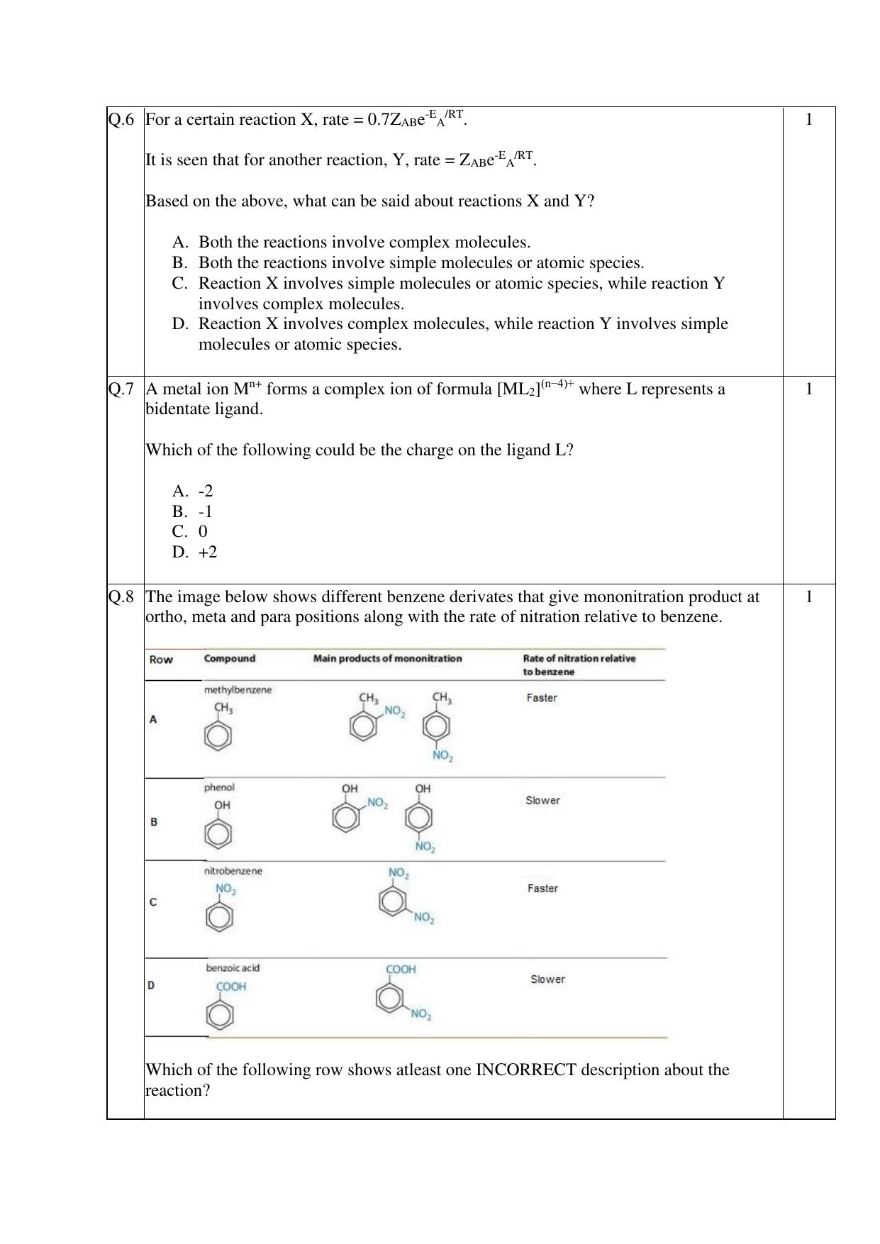 CBSE Class 12 Chemistry Practice Questions 2022-23 - Page 4