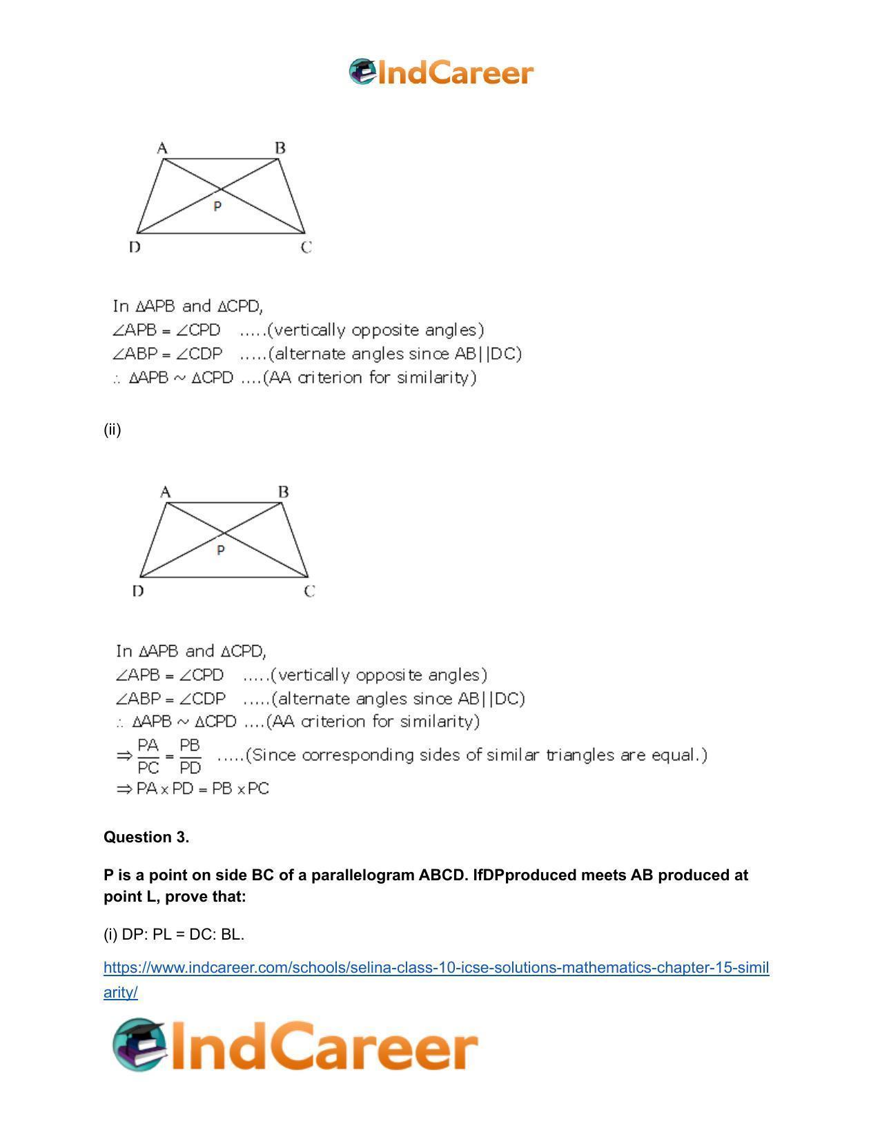 Selina Class 10 ICSE Solutions Mathematics : Chapter 15- Similarity - Page 4