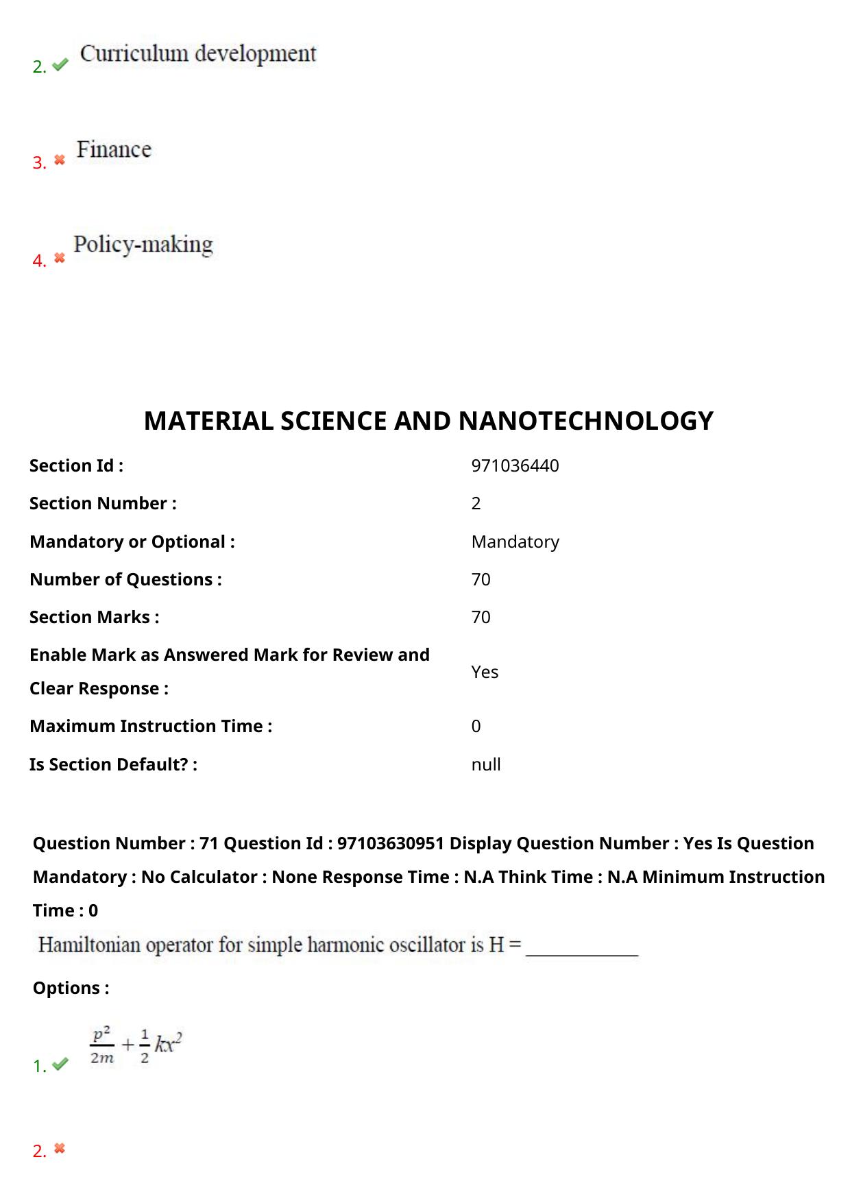 AP RCET 2024 Material Science & NanoTechnology Question Paper - Page 44
