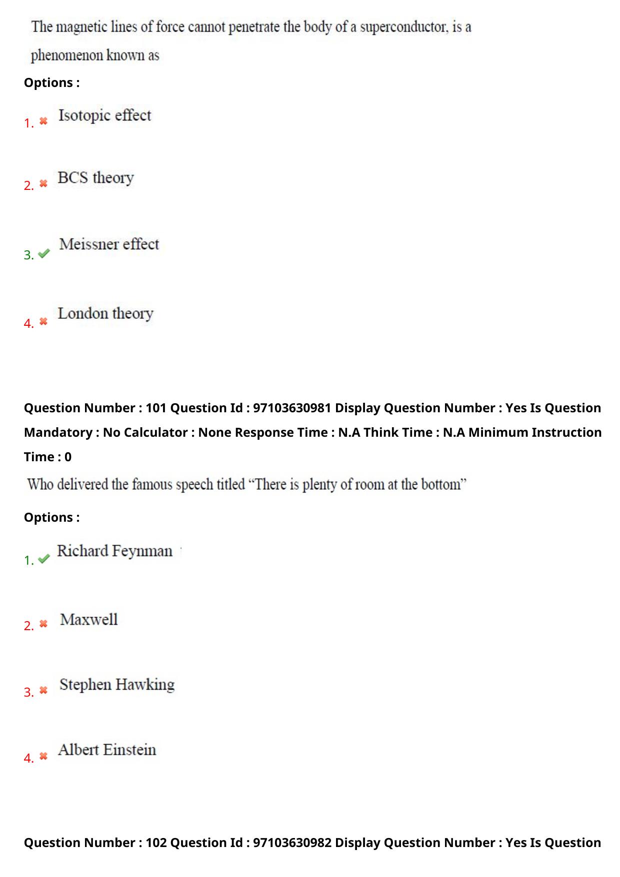 AP RCET 2024 Material Science & NanoTechnology Question Paper - Page 61