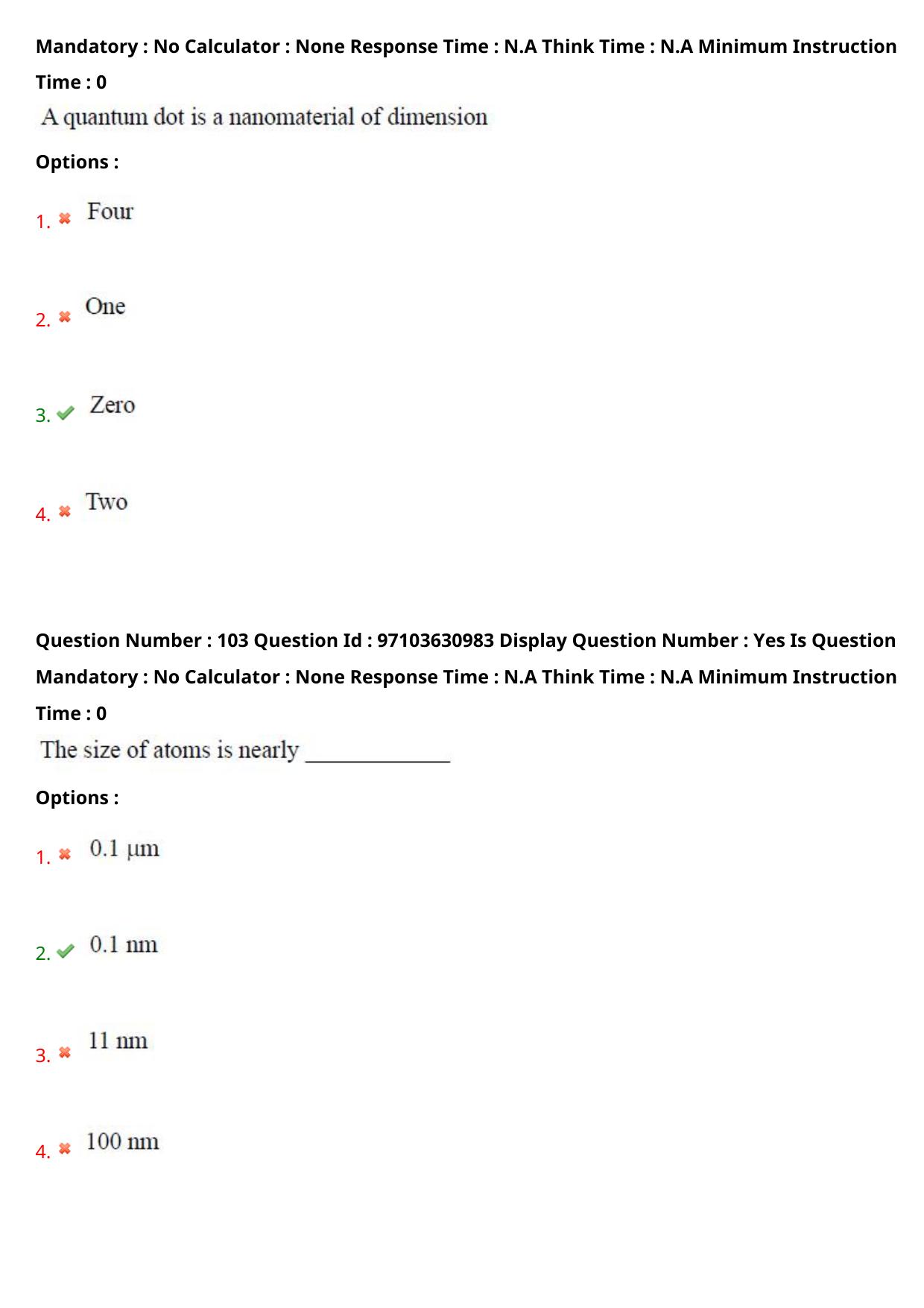 AP RCET 2024 Material Science & NanoTechnology Question Paper - Page 62