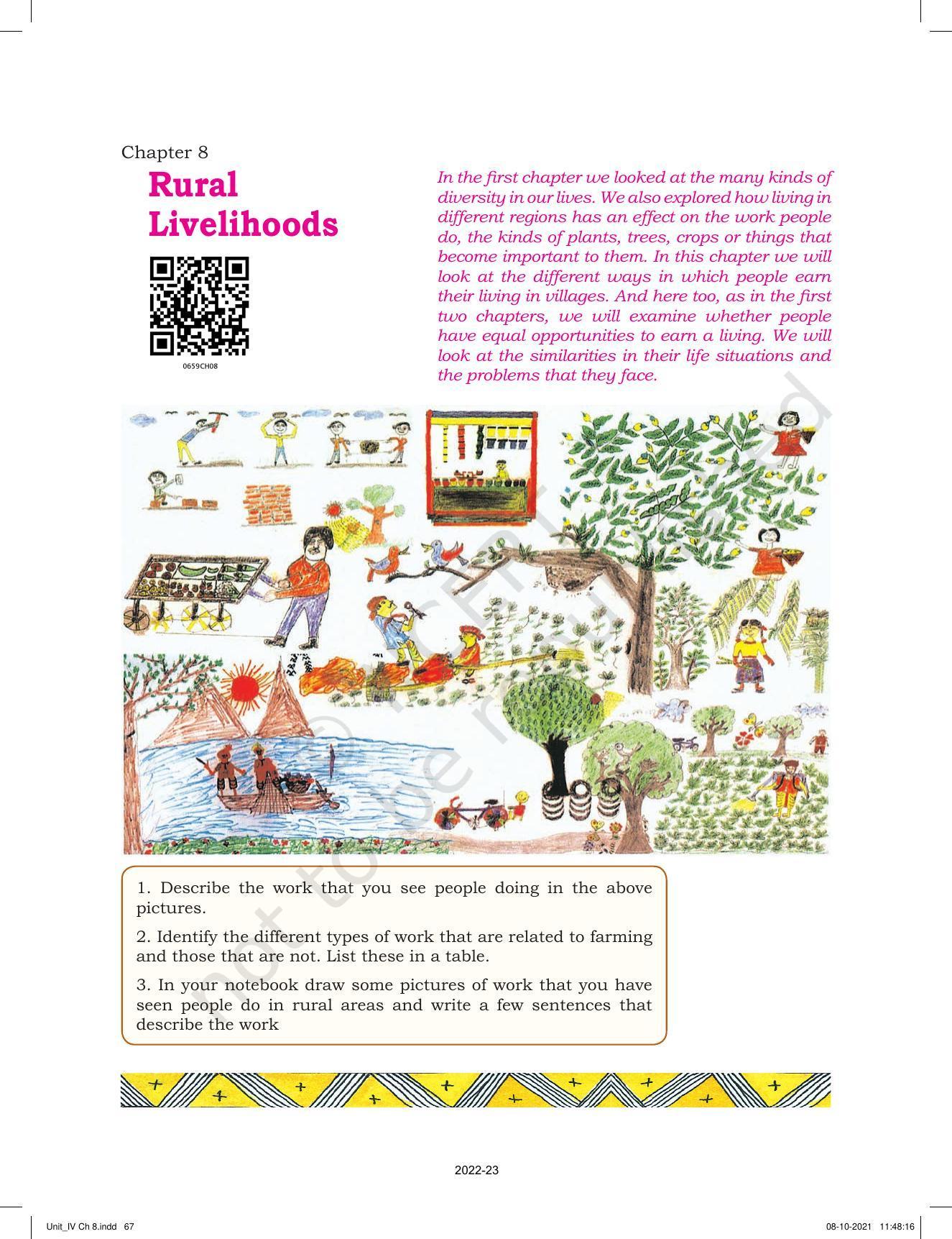 NCERT Book for Class 6 Social Science(Political Science) : Chapter 8-Rural Livelihoods - Page 3