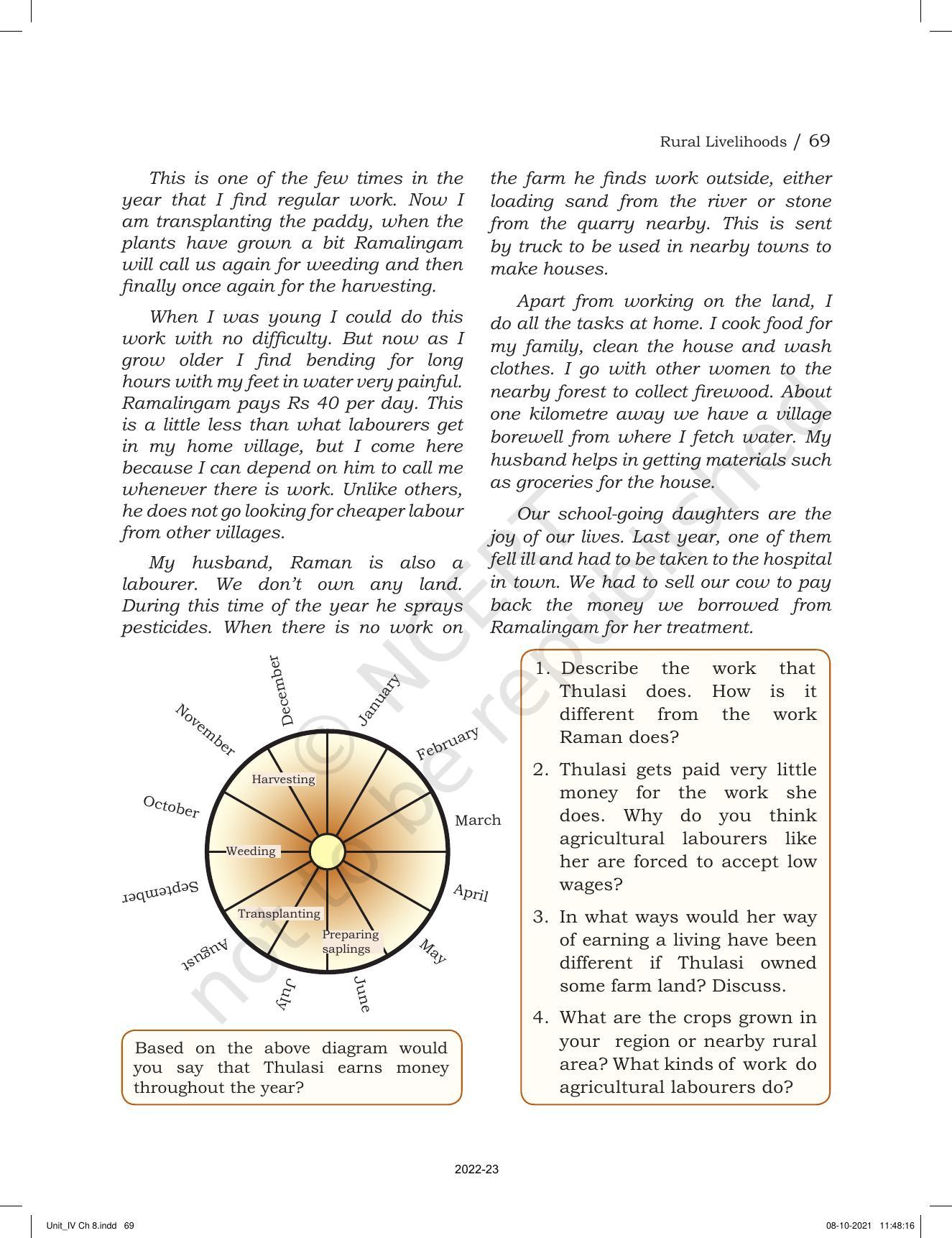 NCERT Book for Class 6 Social Science(Political Science) : Chapter 8-Rural Livelihoods - Page 5