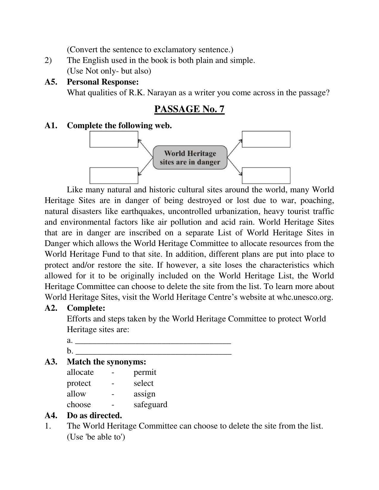 Maharashtra Board Class 10 English Third Language Sample Paper (Urdu Medium) - Page 20
