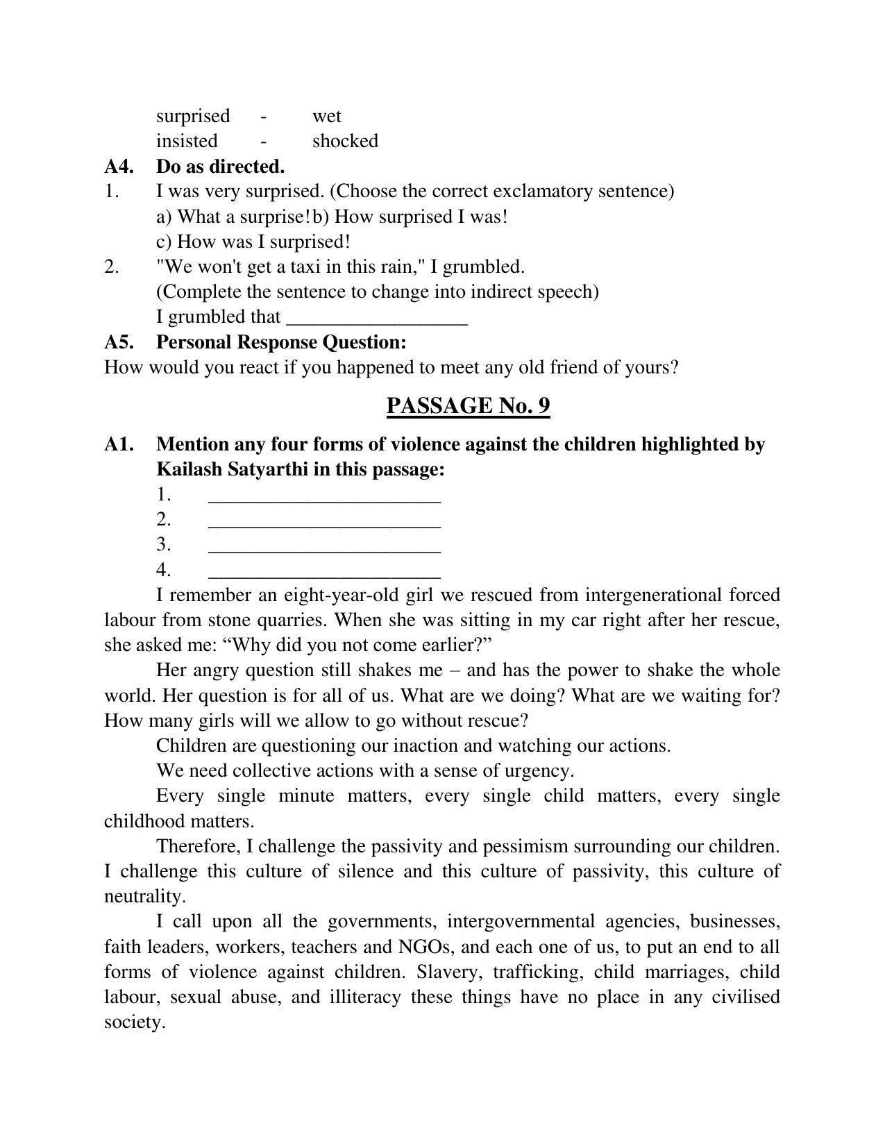 Maharashtra Board Class 10 English Third Language Sample Paper (Urdu Medium) - Page 22