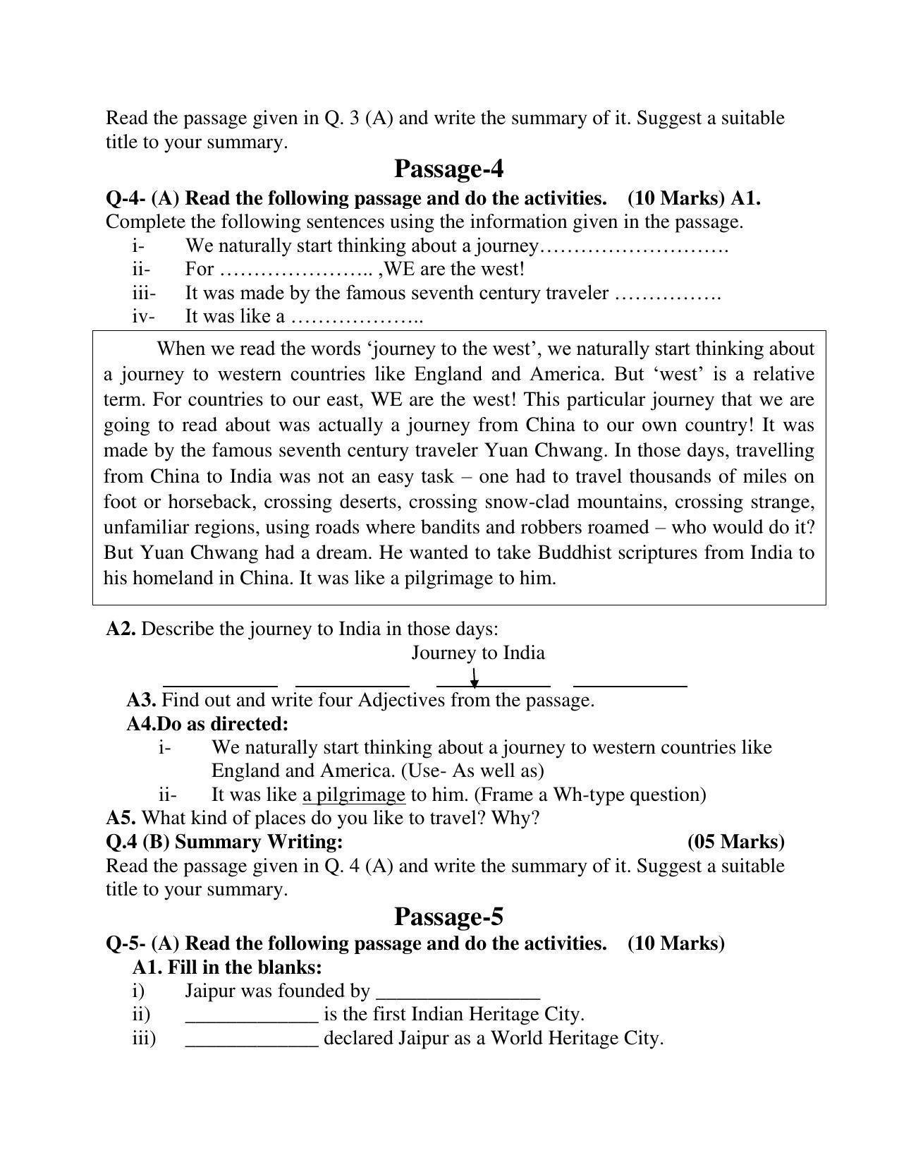 Maharashtra Board Class 10 English Third Language Sample Paper (Urdu Medium) - Page 34