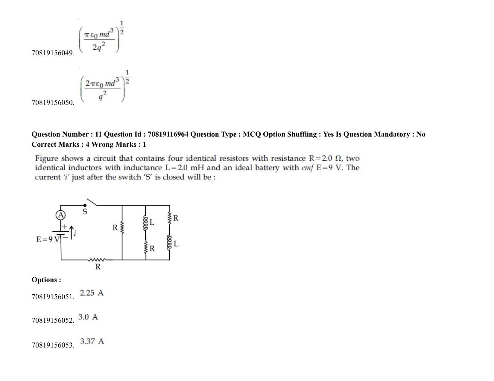 JEE Mains 2021: BTech EMA (Shift 2) 24-02-2021 Question Paper - Page 17