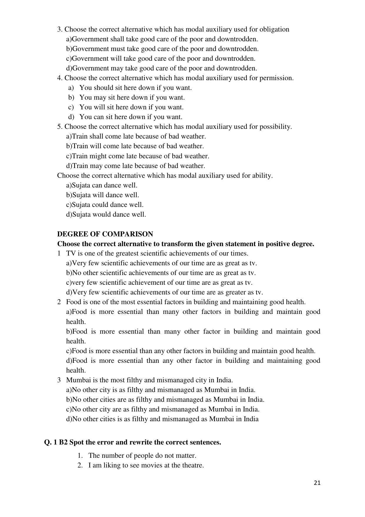 Maharashtra Board Class 12 इंग्रजी : तृतीय भाषा (माध्यम मराठी) 2023 Question Bank - Page 21
