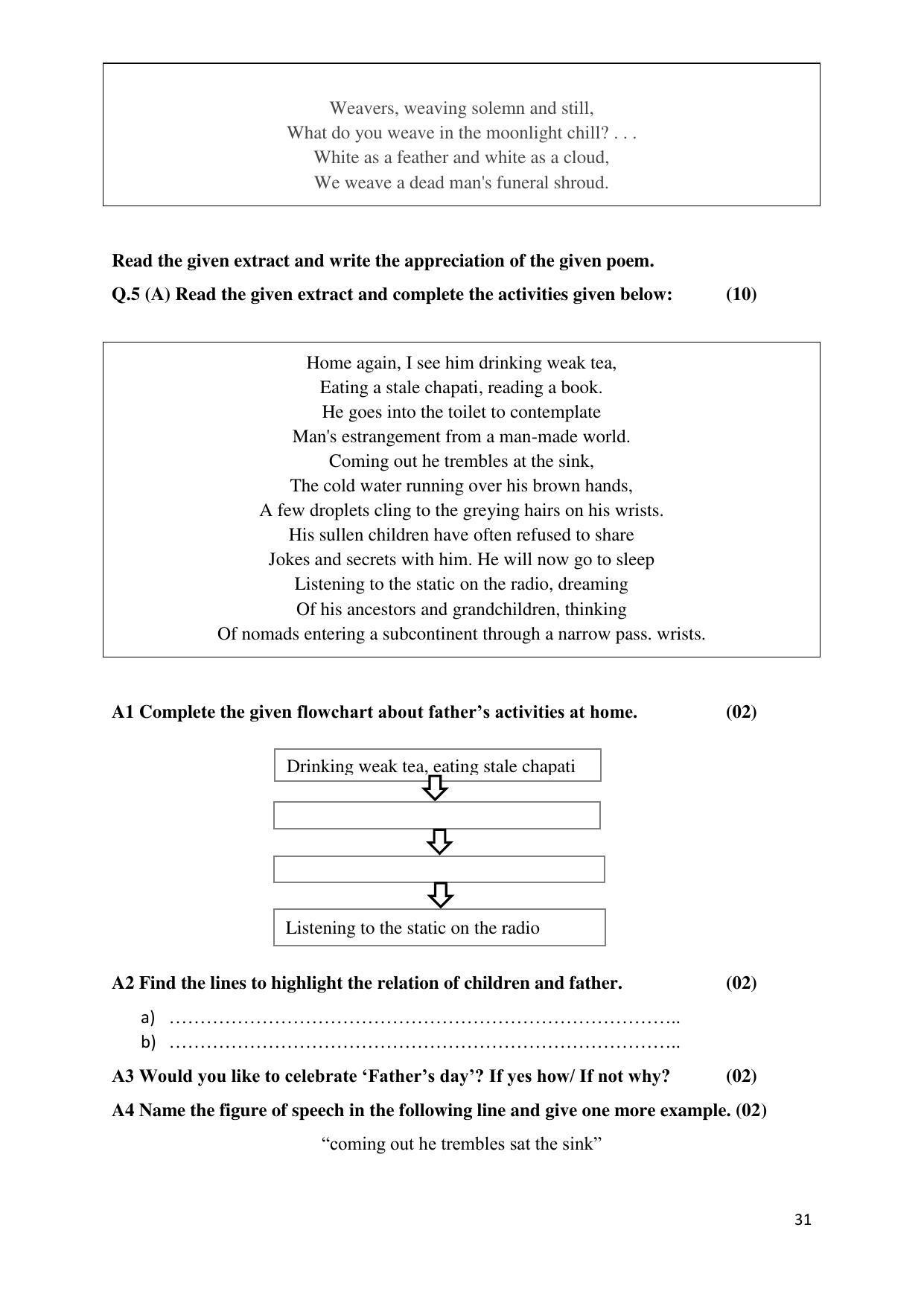 Maharashtra Board Class 12 इंग्रजी : तृतीय भाषा (माध्यम मराठी) 2023 Question Bank - Page 31