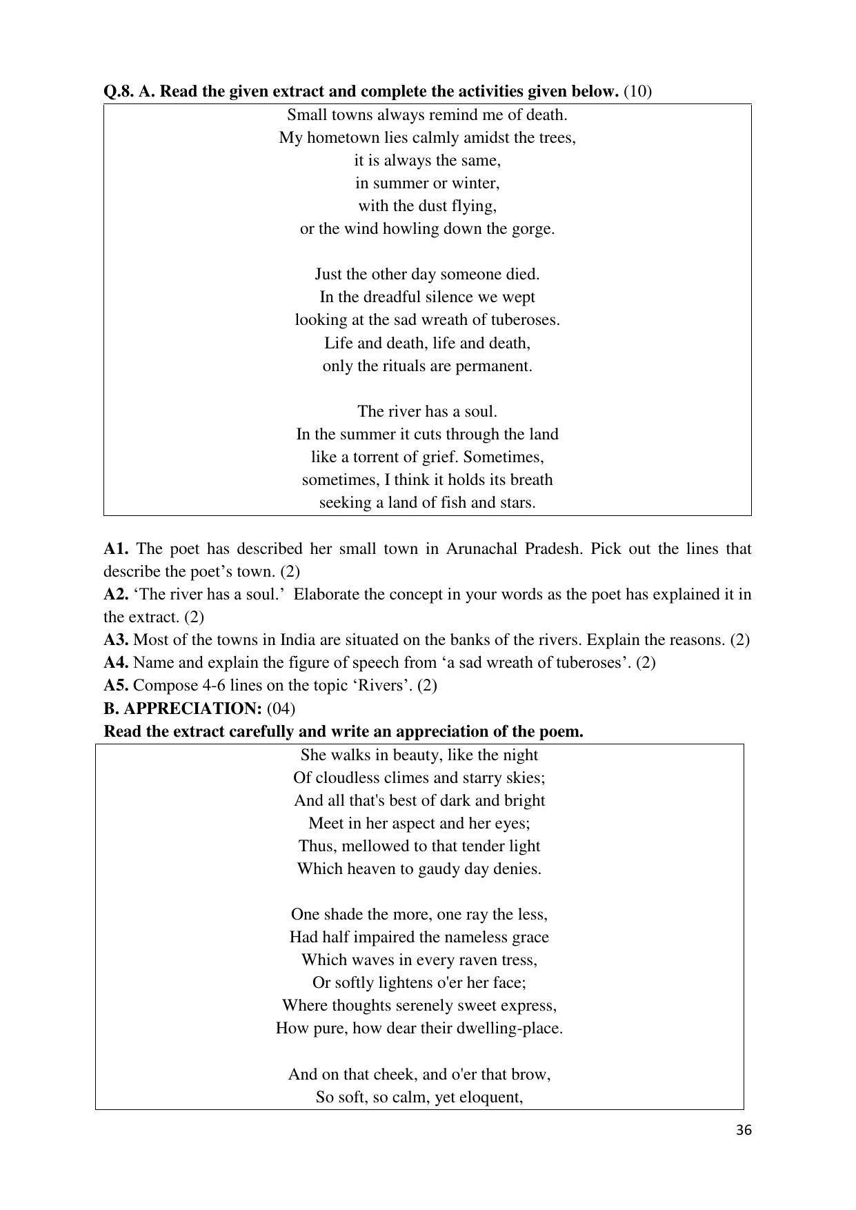 Maharashtra Board Class 12 इंग्रजी : तृतीय भाषा (माध्यम मराठी) 2023 Question Bank - Page 36