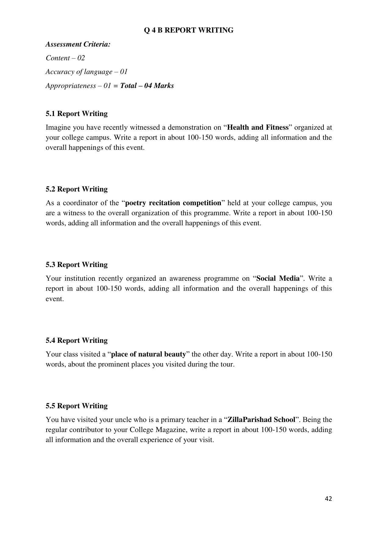 Maharashtra Board Class 12 इंग्रजी : तृतीय भाषा (माध्यम मराठी) 2023 Question Bank - Page 42