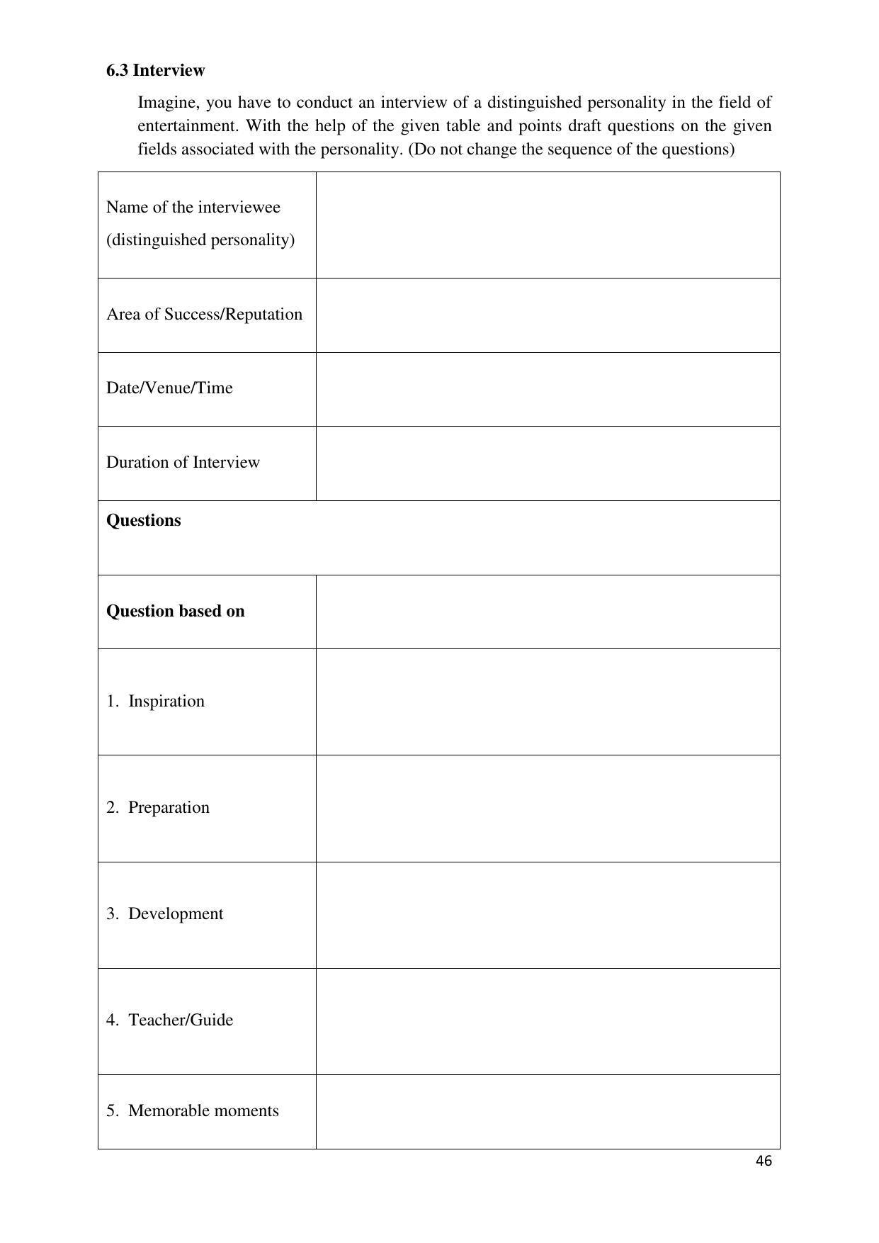 Maharashtra Board Class 12 इंग्रजी : तृतीय भाषा (माध्यम मराठी) 2023 Question Bank - Page 46