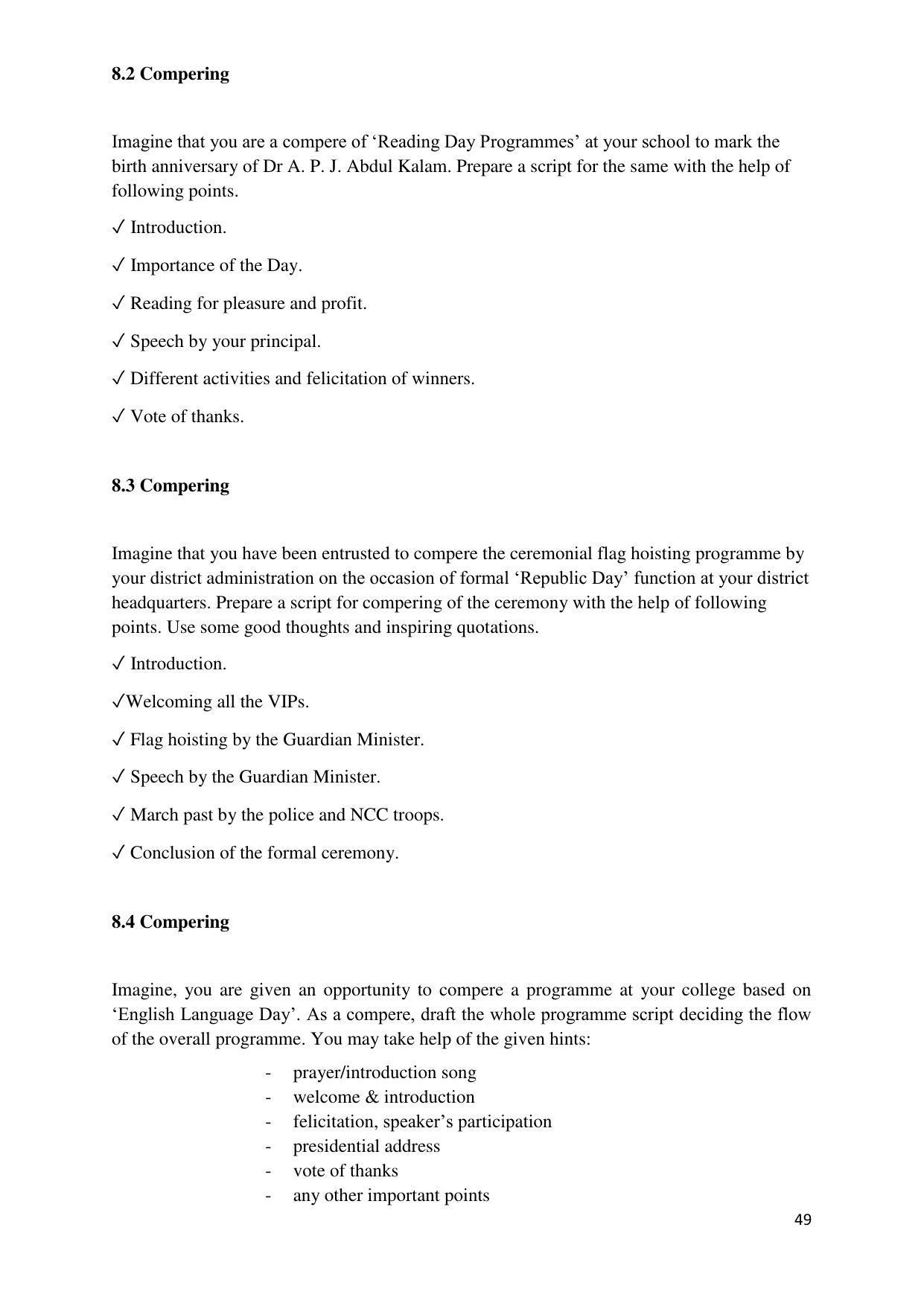 Maharashtra Board Class 12 इंग्रजी : तृतीय भाषा (माध्यम मराठी) 2023 Question Bank - Page 49