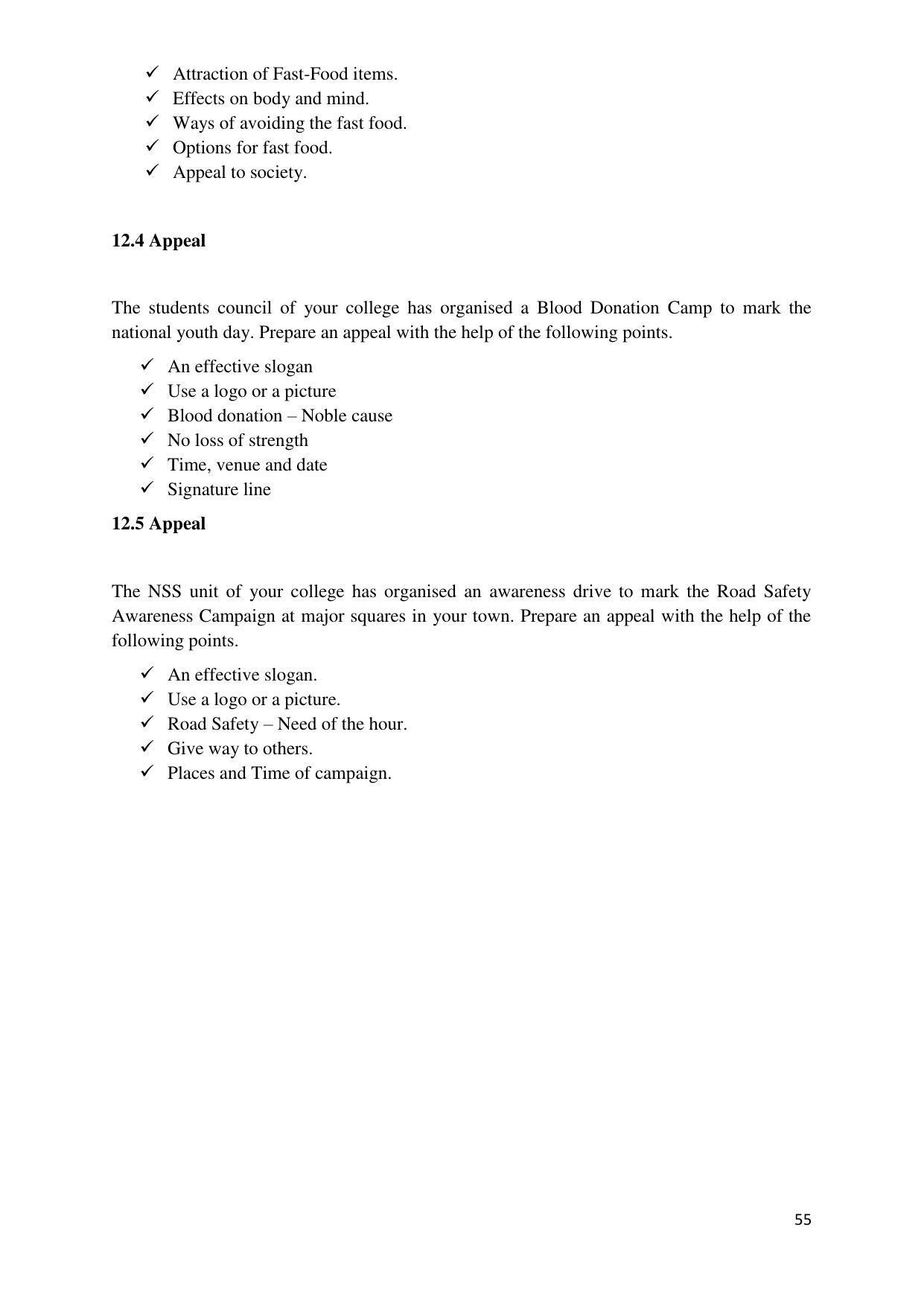 Maharashtra Board Class 12 इंग्रजी : तृतीय भाषा (माध्यम मराठी) 2023 Question Bank - Page 55