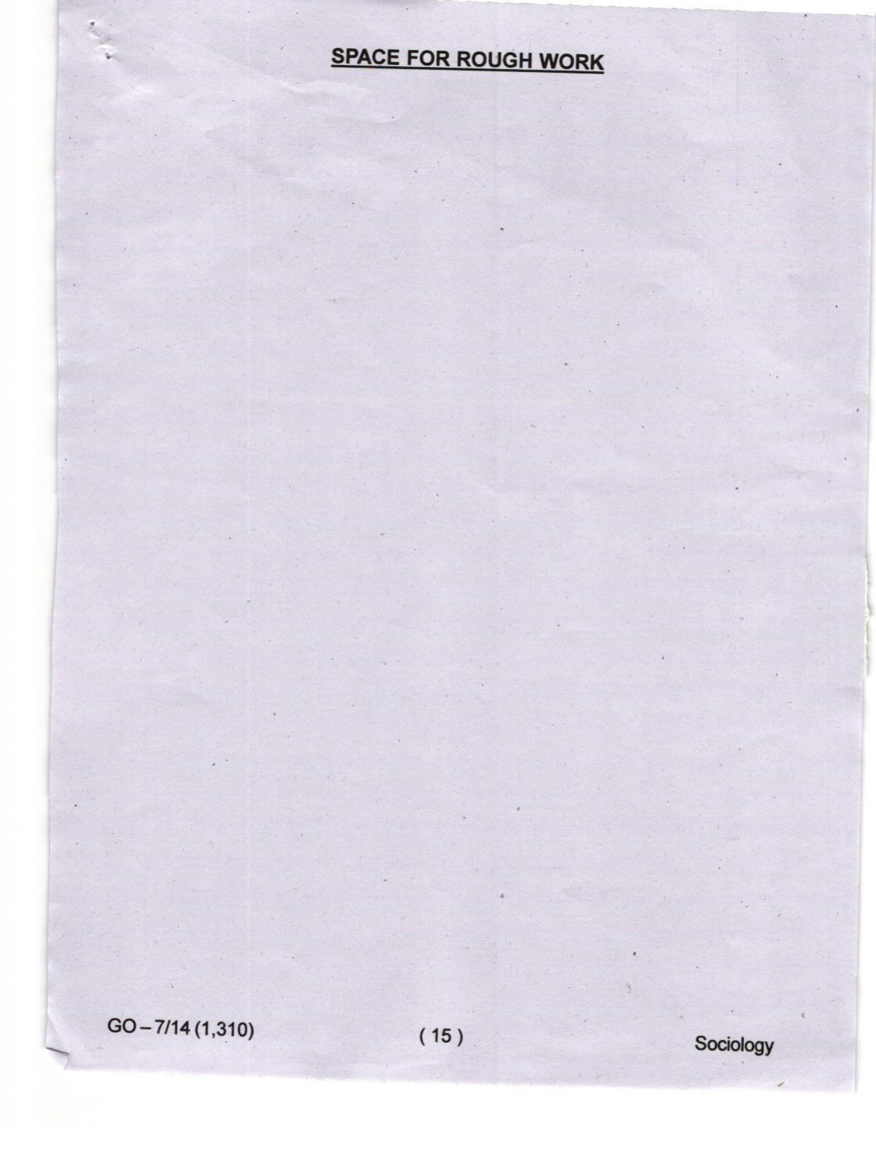 Odisha CPET 2024 SOCIOLOGY Question Papers - Page 15