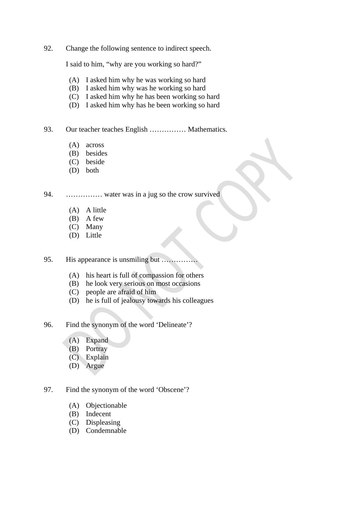 CUSAT CAT 2021 3 Year LLB Question Paper - Page 22