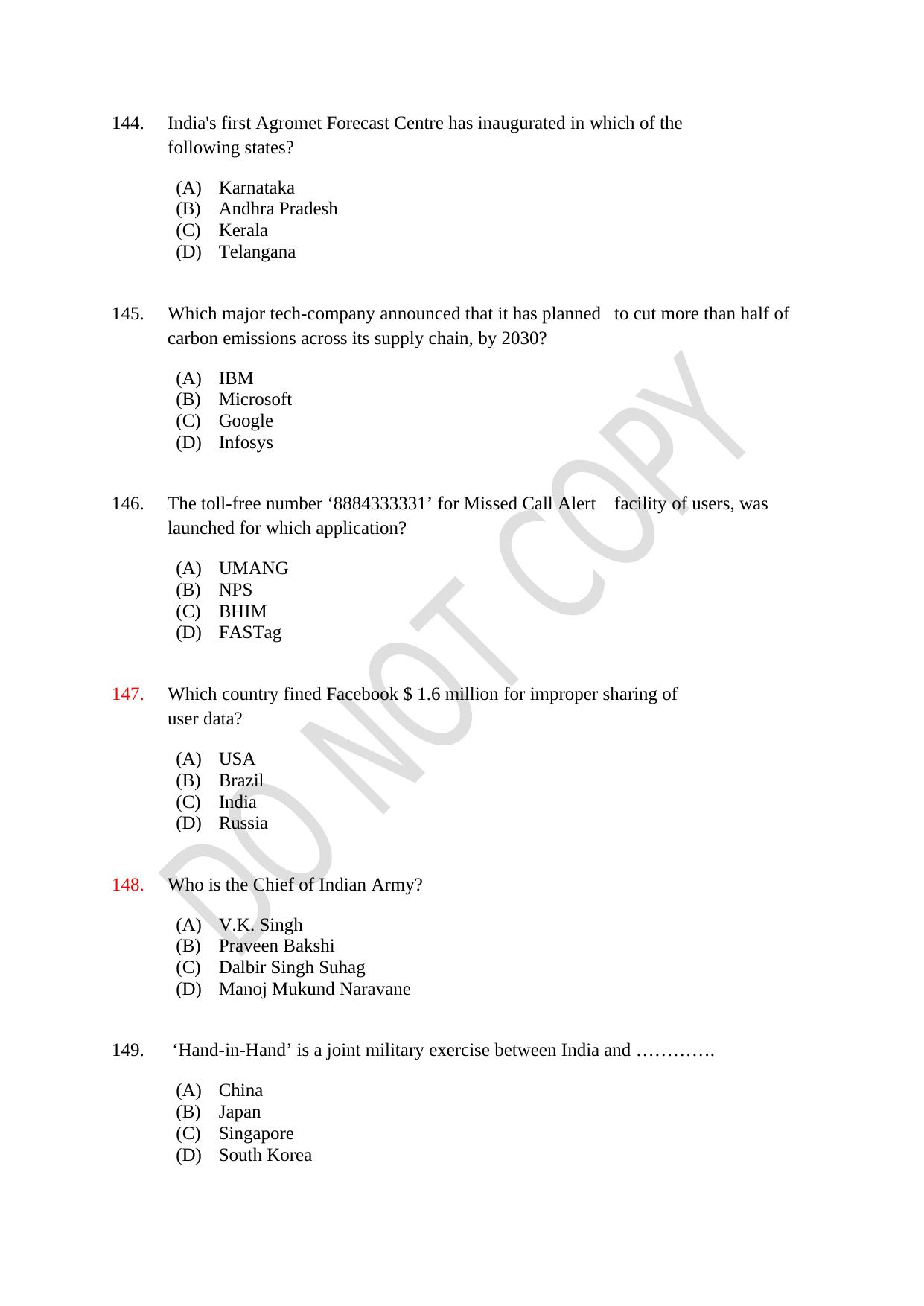 CUSAT CAT 2021 3 Year LLB Question Paper - Page 37